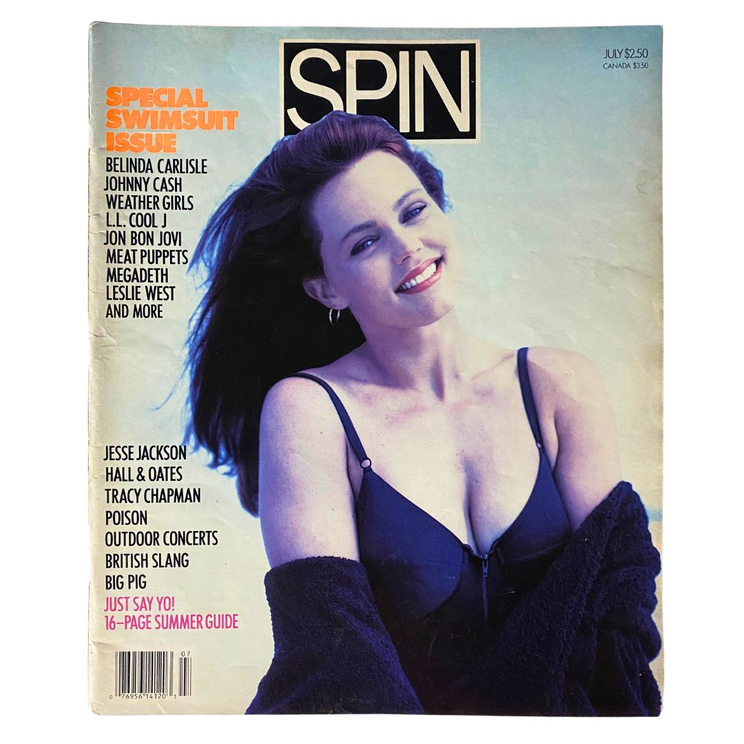 VTG Spin Magazine July 1988 Vol 4 No. 4 Belinda Carlisle Swimsuit Issue No Label