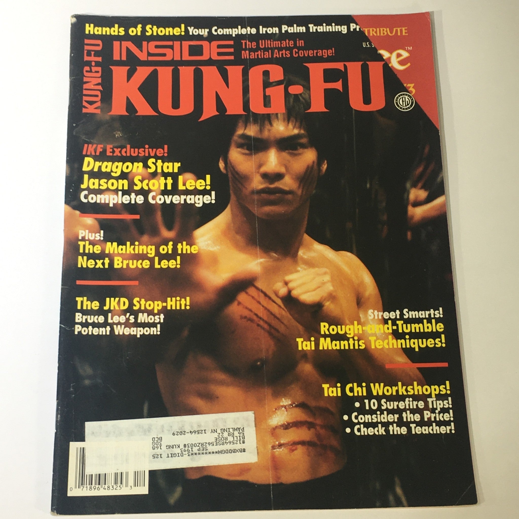 Inside Kung Fu Magazine December 1992 - Jason Scott Lee / Bruce Lee / Tai Chi