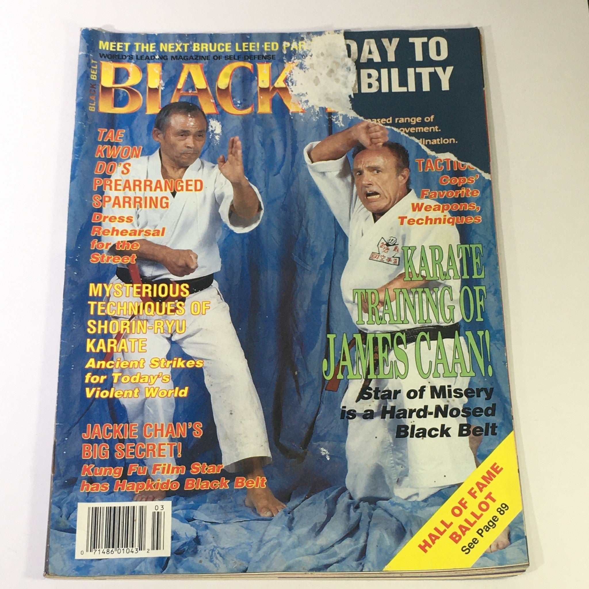 Black Belt Yearbook March 1991 - Jackie Chan Big Secret / James Caan Training