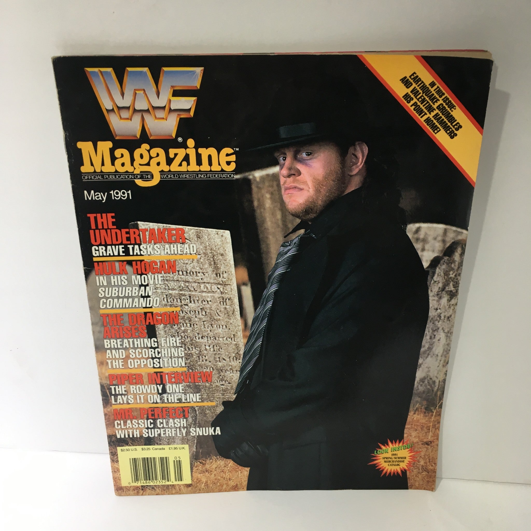 WWF Magazine: The Undertaker Grave Tasks Ahead May 1991