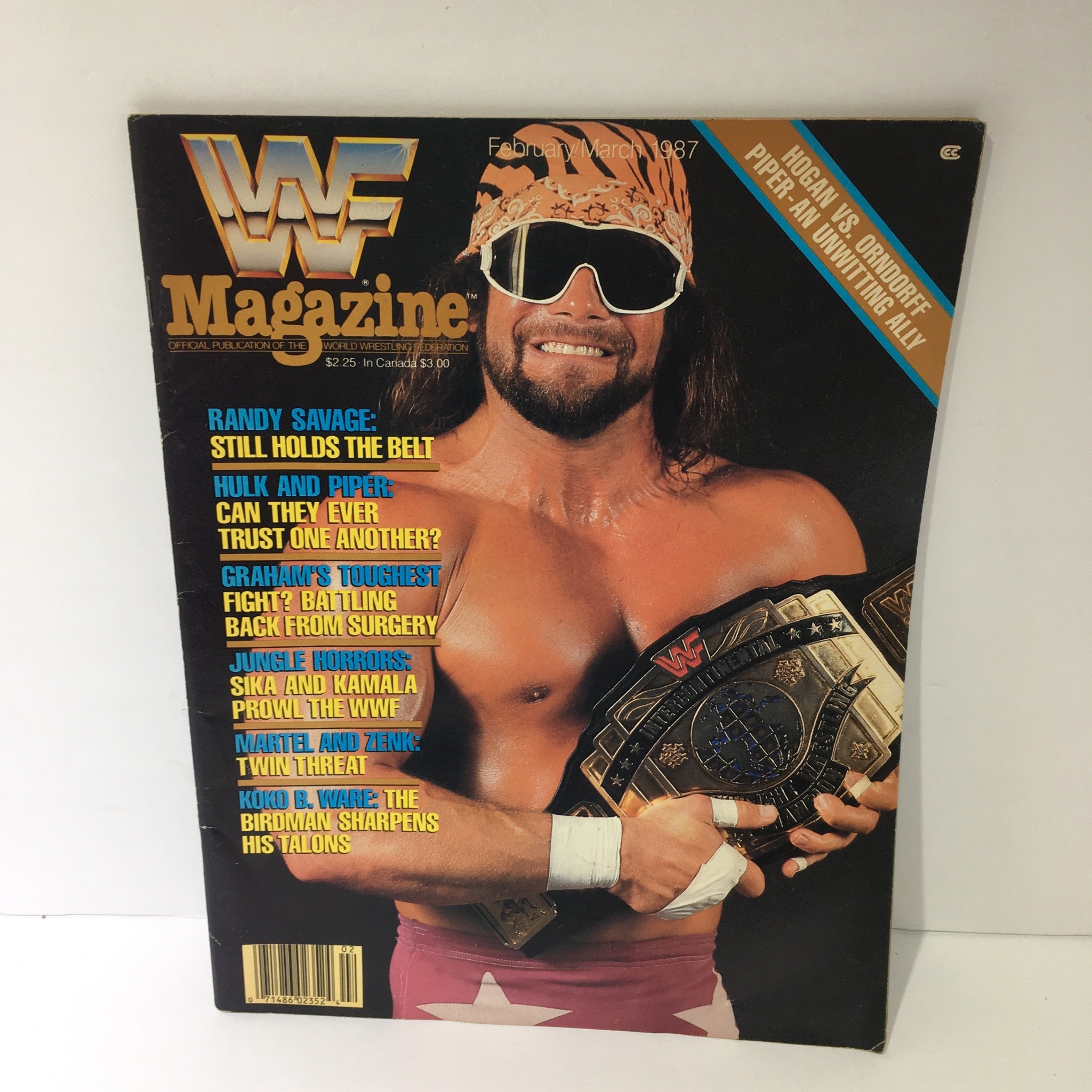 WWF Magazine: Randy Savage Still Holds the Belt February/March 1987