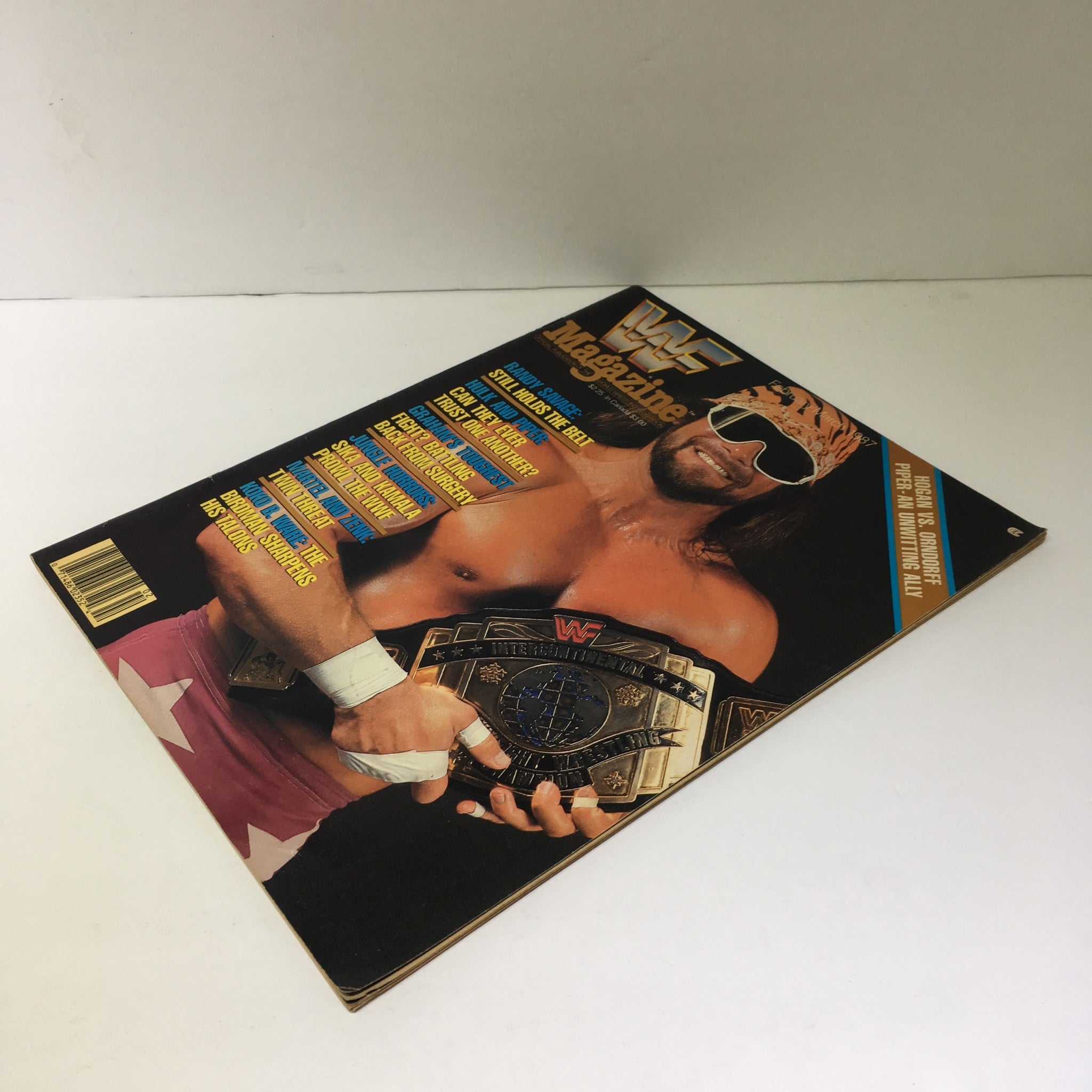 WWF Magazine: Randy Savage Still Holds the Belt February/March 1987