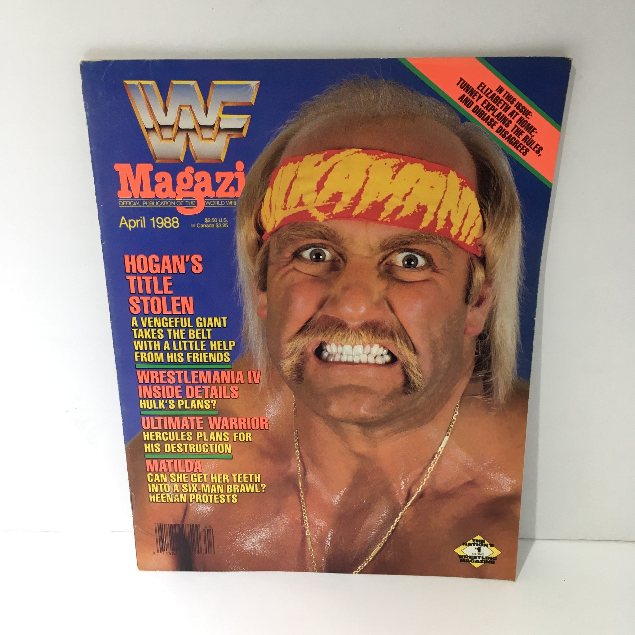 WWF Magazine: Hogan's Title Stolen - Wrestle Mania IV Inside Details April 1988