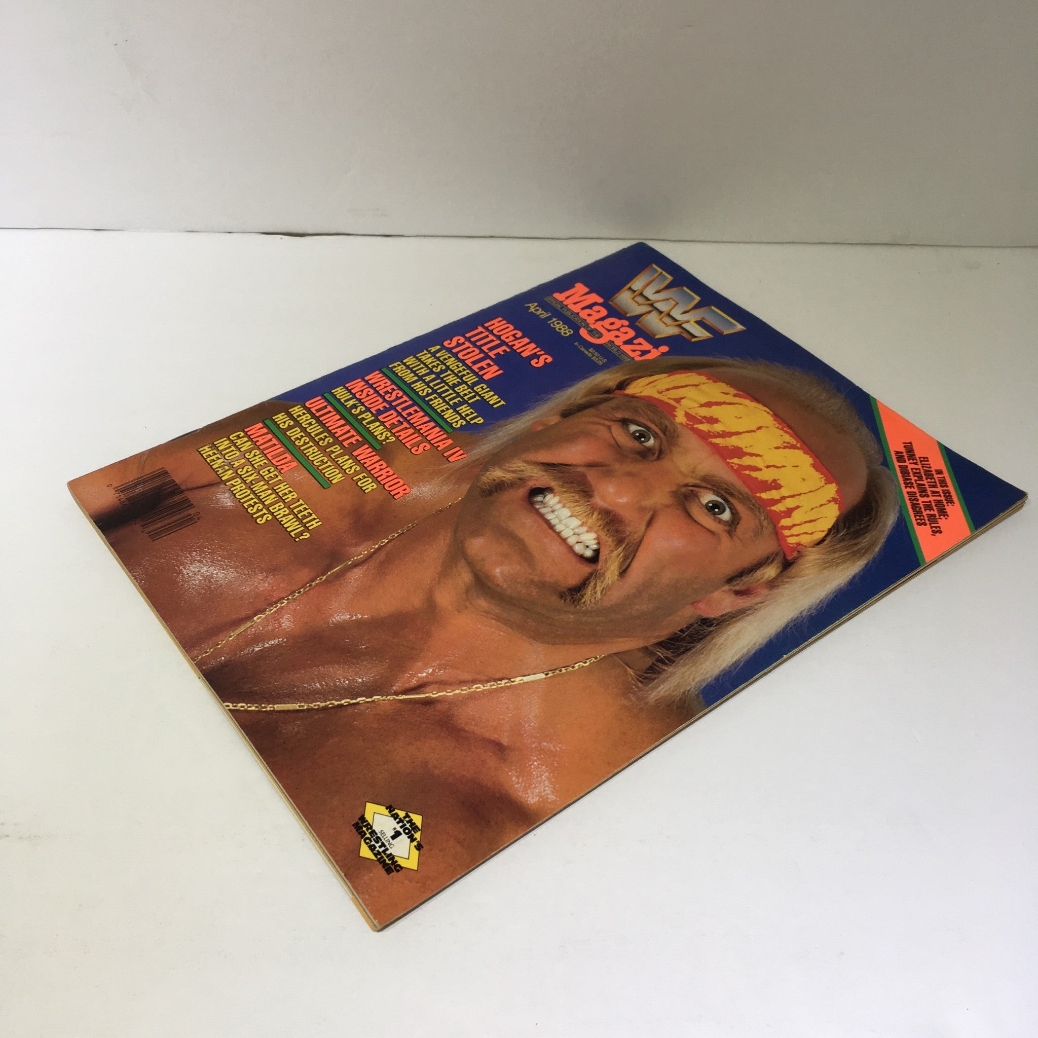 WWF Magazine: Hogan's Title Stolen - Wrestle Mania IV Inside Details April 1988