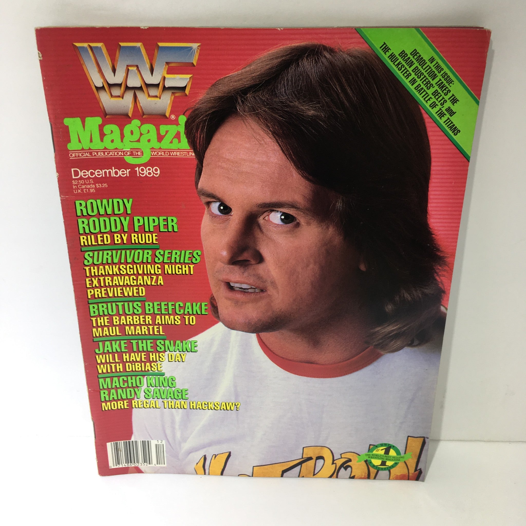 WWF Magazine: Rowdy Roddy Piper - Survivor Series - December 1989