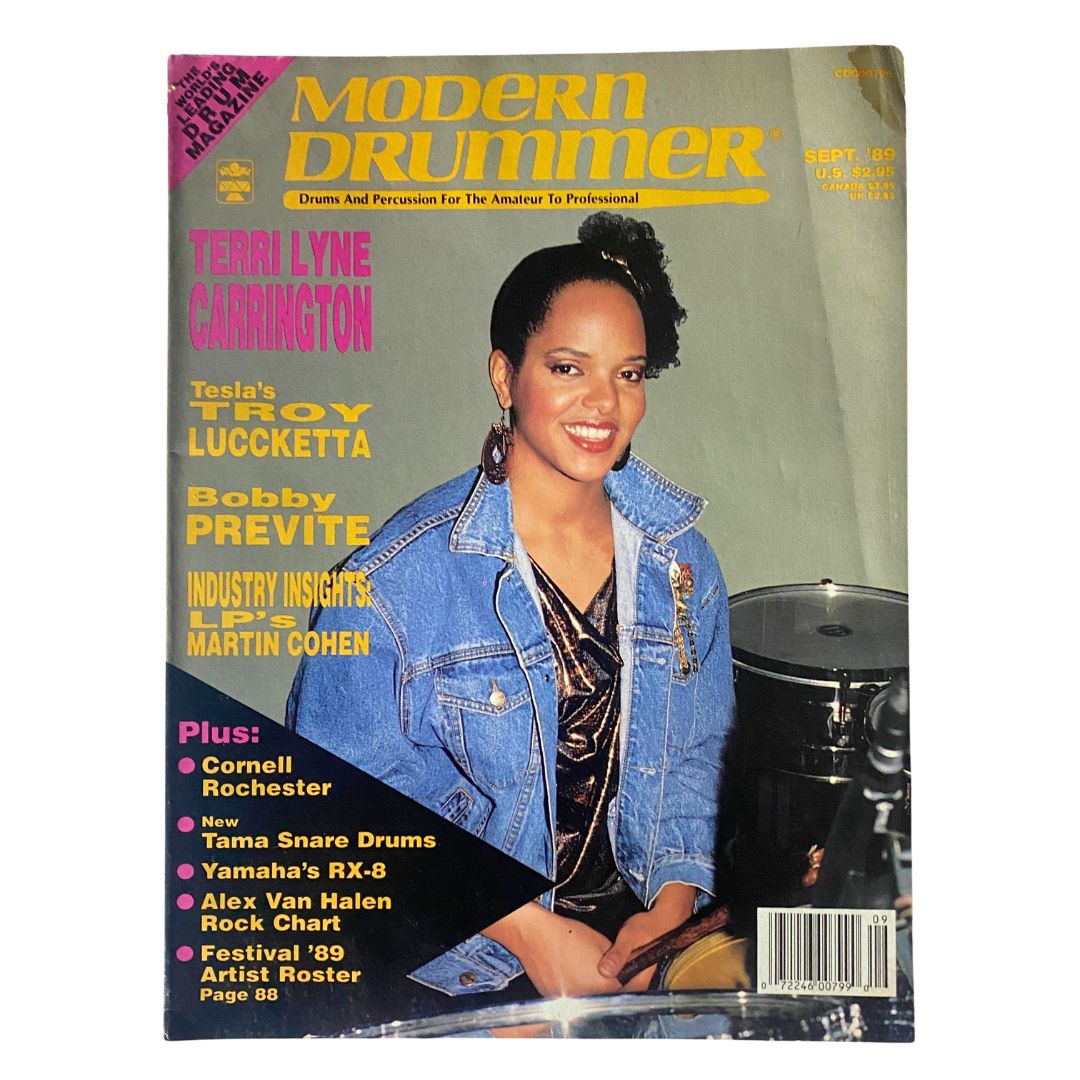 VTG Modern Drummer Magazine September 1989 Terri Lyne Carrington No Label