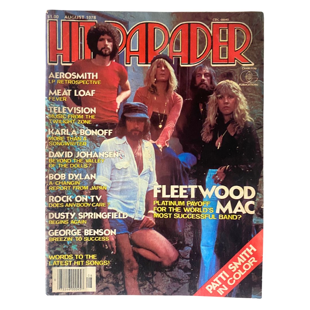 VTG Hit Parader Magazine August 1978 No. 169 Fleetwood Mac No Label