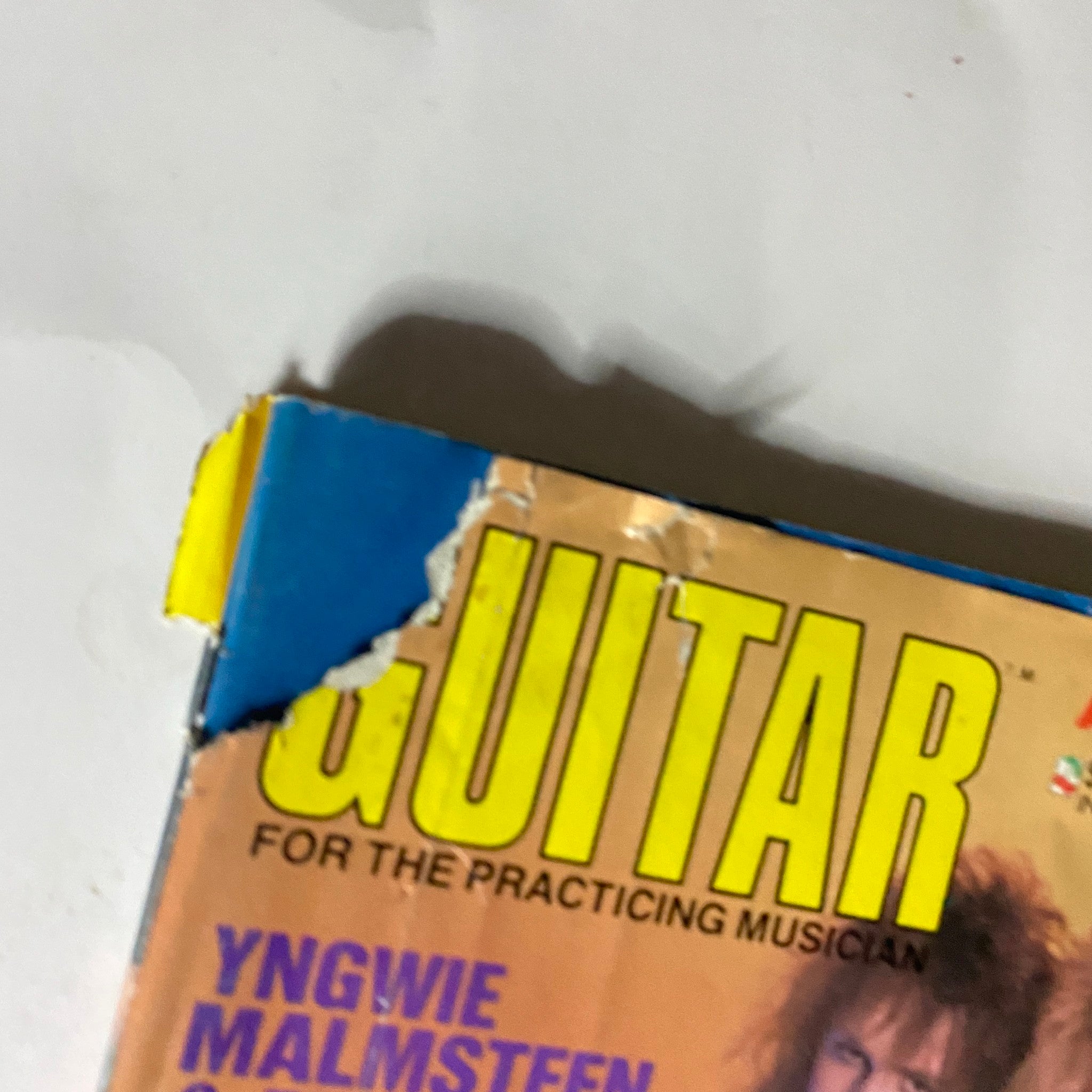 Guitar Magazine March 1986 Yngwie Malmsteen, Billy Sheehan w Poster GD Interior