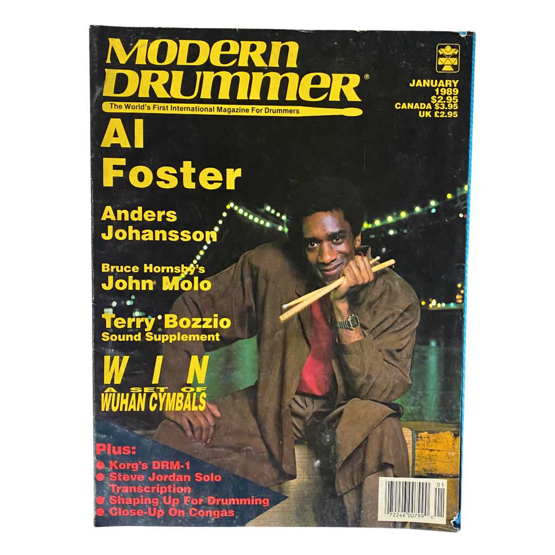 VTG Modern Drummer Magazine January 1989 Al Foster, Anders Johansson No Label