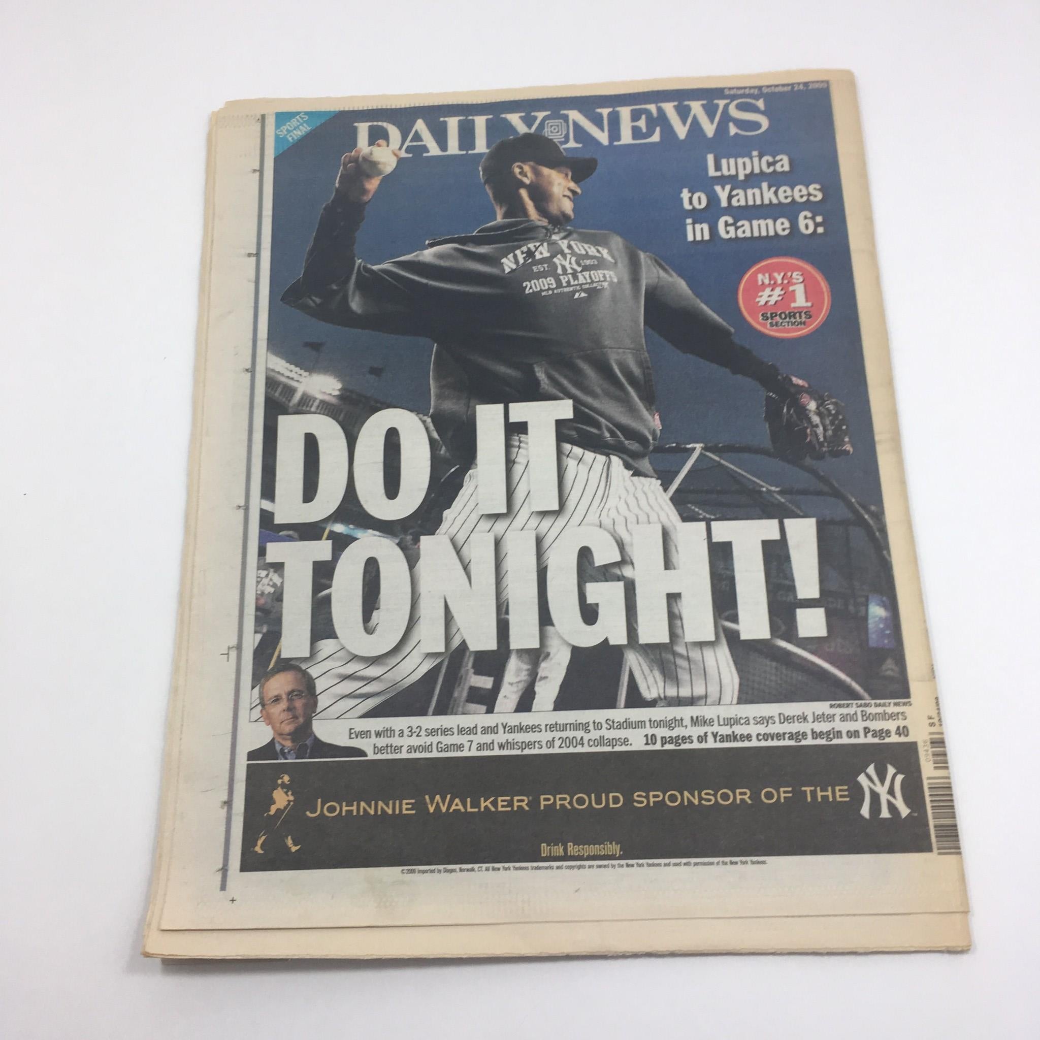 NY Daily News: Oct 24 2009, There's No Joking We Ain't Choking