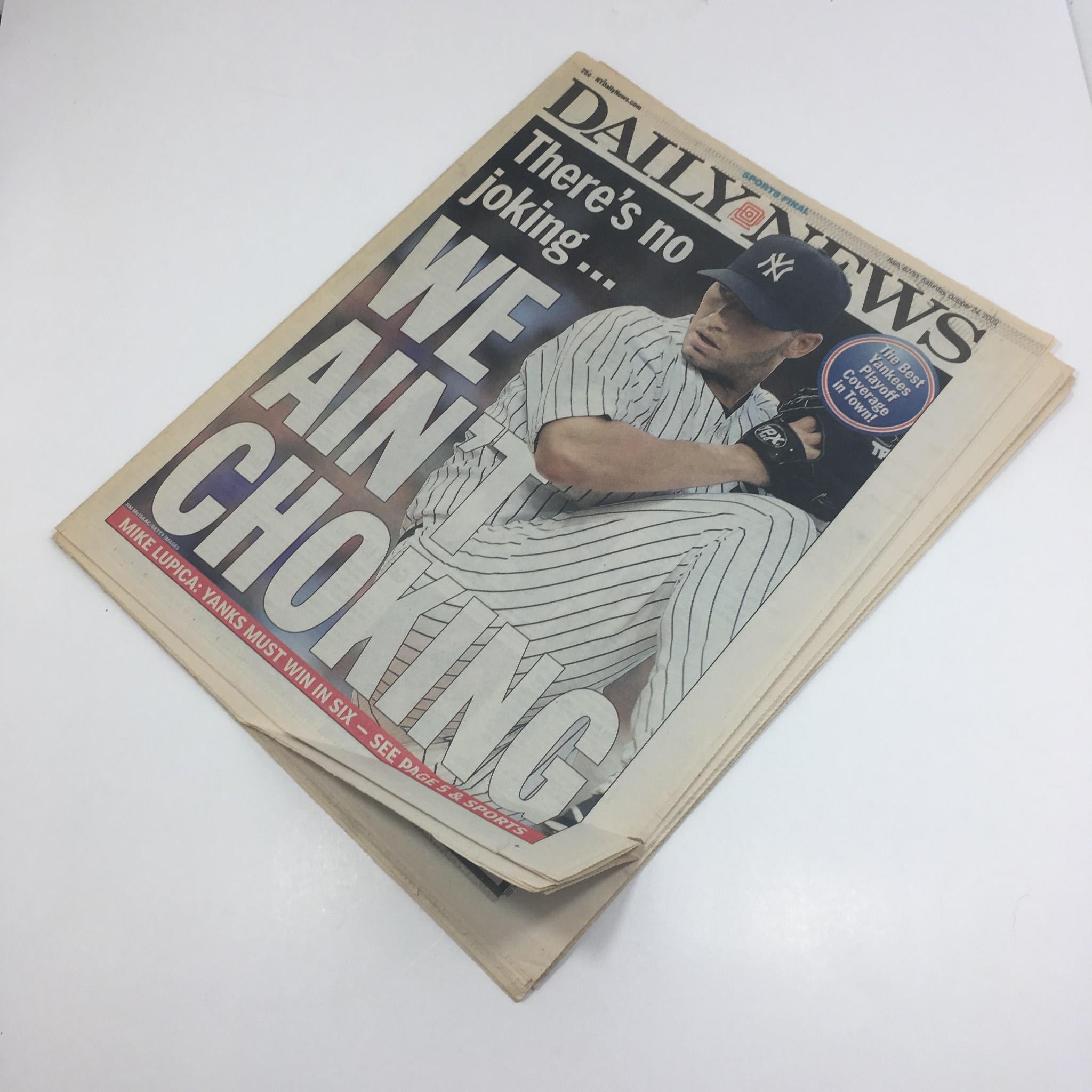 NY Daily News: Oct 24 2009, There's No Joking We Ain't Choking