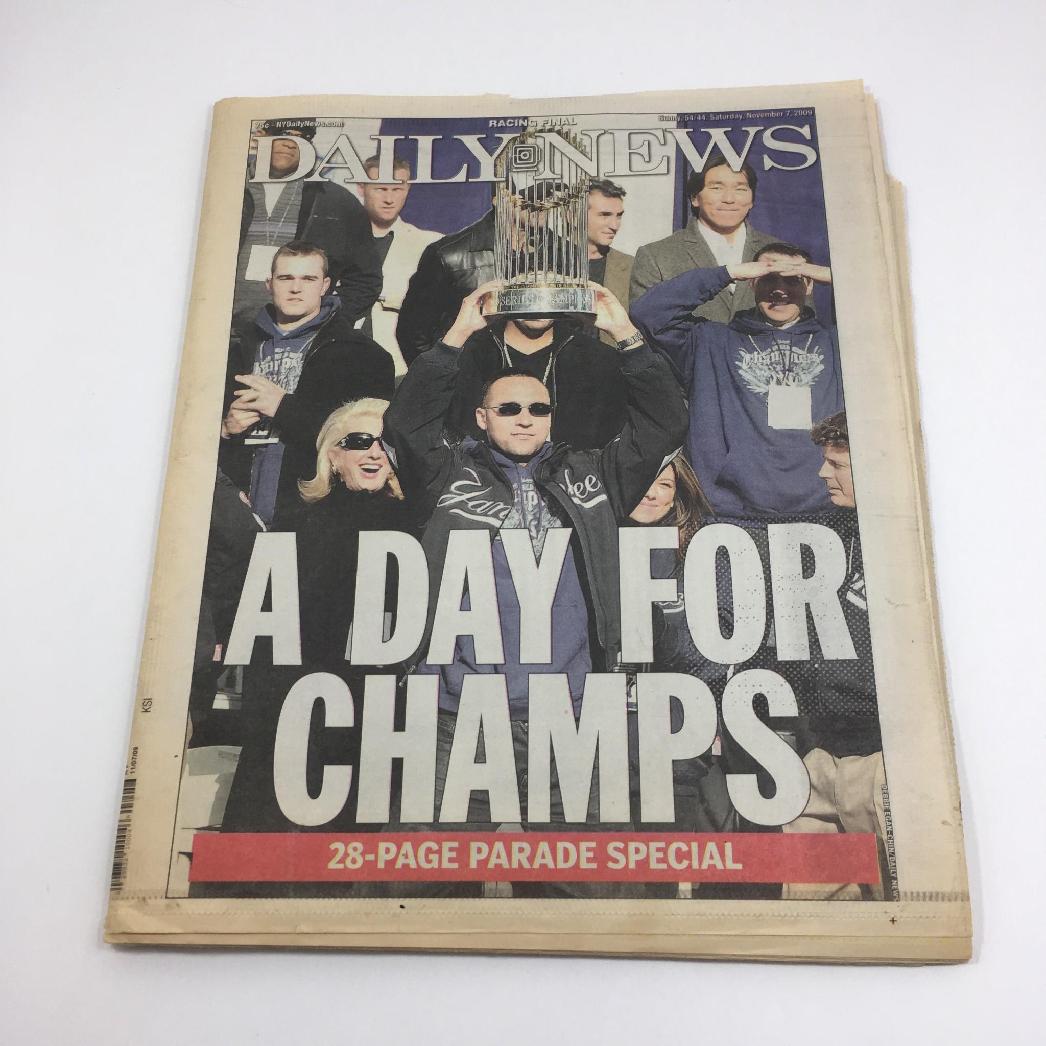 New York Daily News: Nov 7 2009, A Day For Champ Yankees