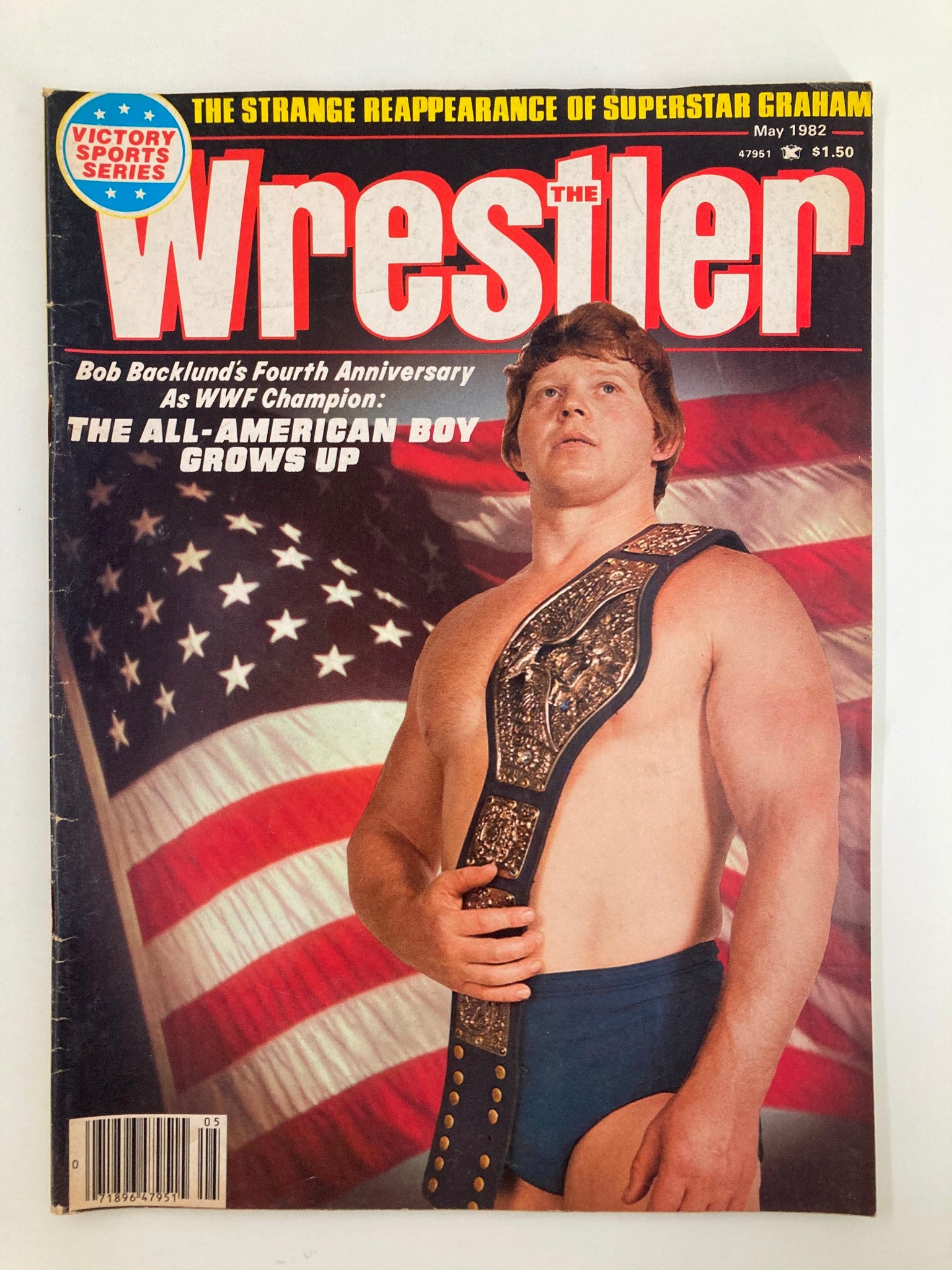 VTG The Wrestler Magazine May 1982 Bob Backlund WWF Champion No Label