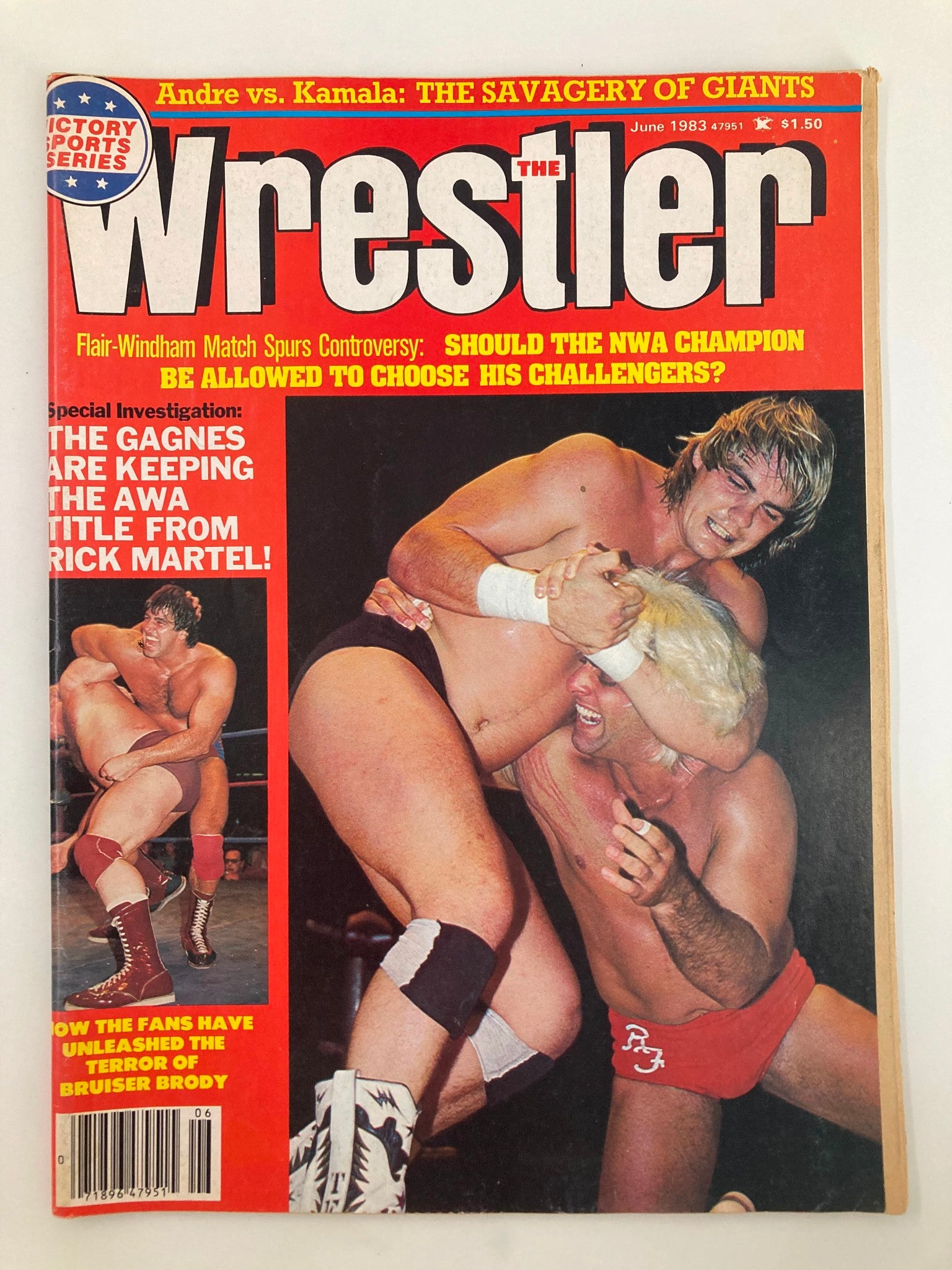 VTG The Wrestler Magazine June 1983 Ric Flair vs Barry Windham No Label