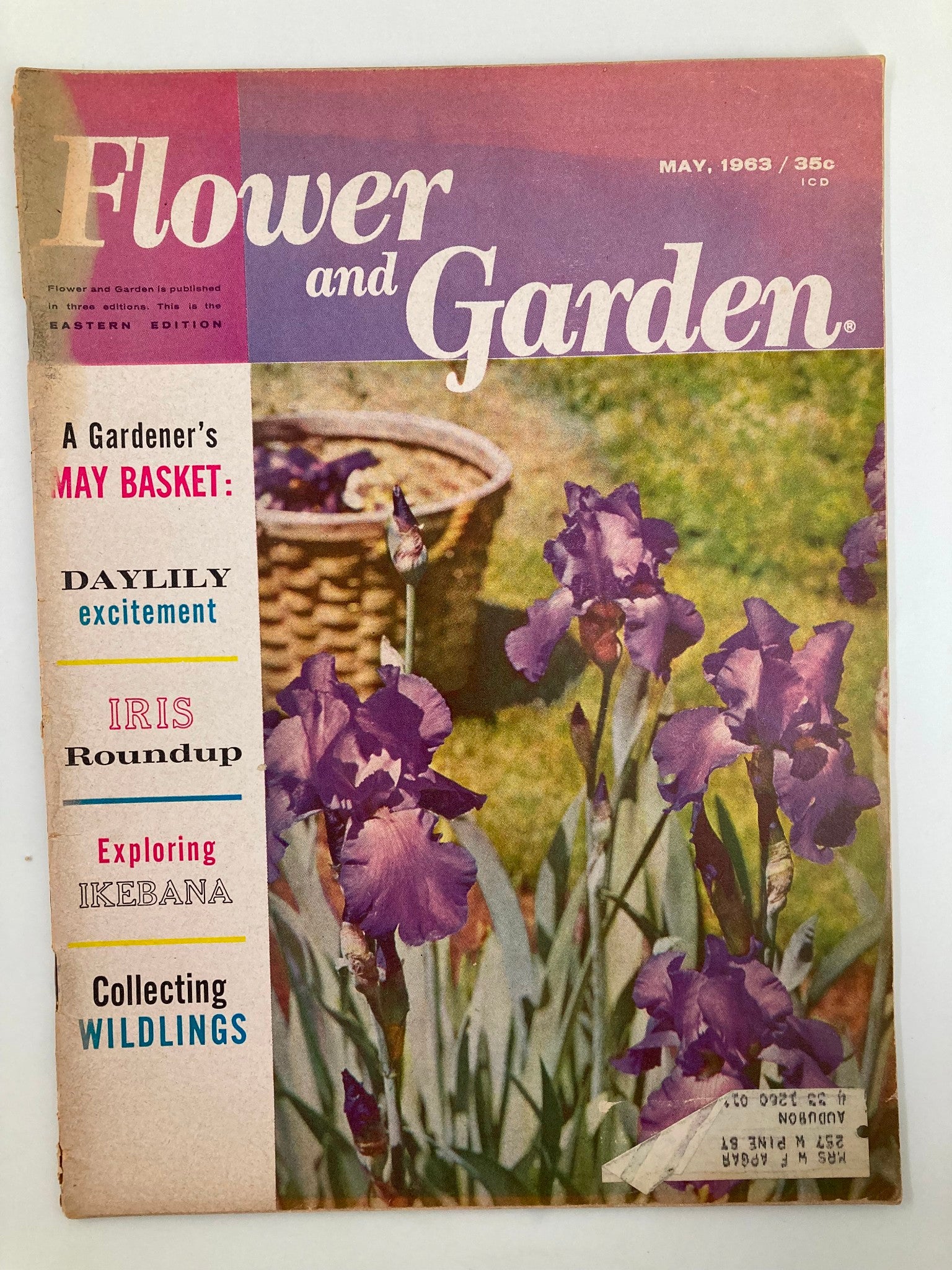 VTG Flower and Garden Magazine May 1963 Tall Bearded Iris 'First Violet'