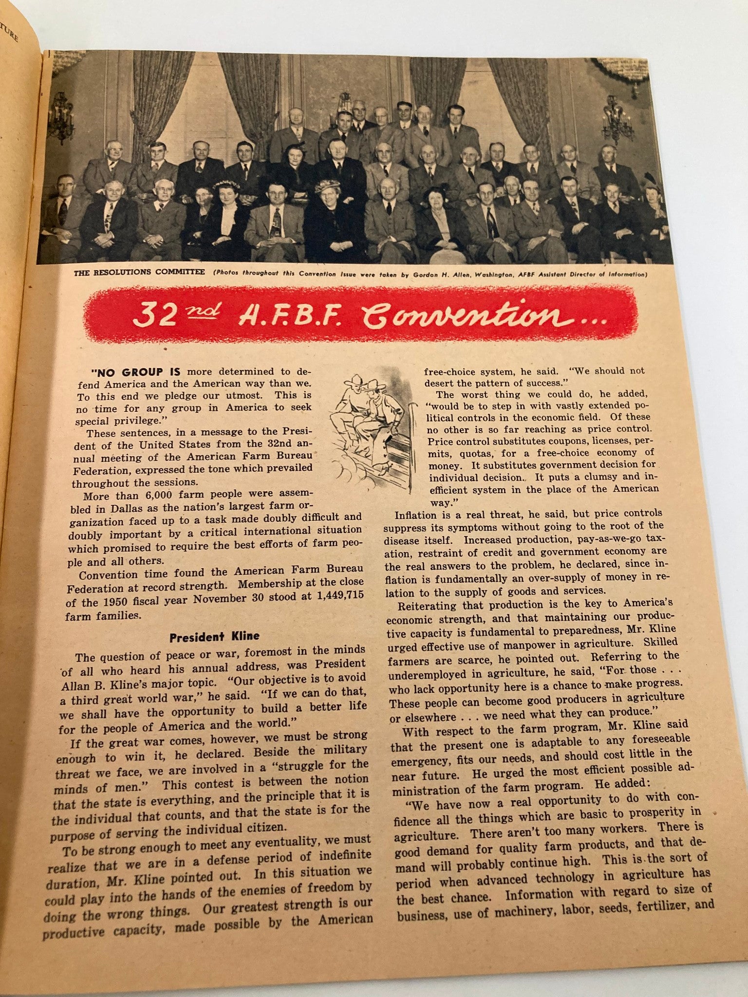 VTG The Nation's Agriculture Magazine February 1951 The Resolutions Committee