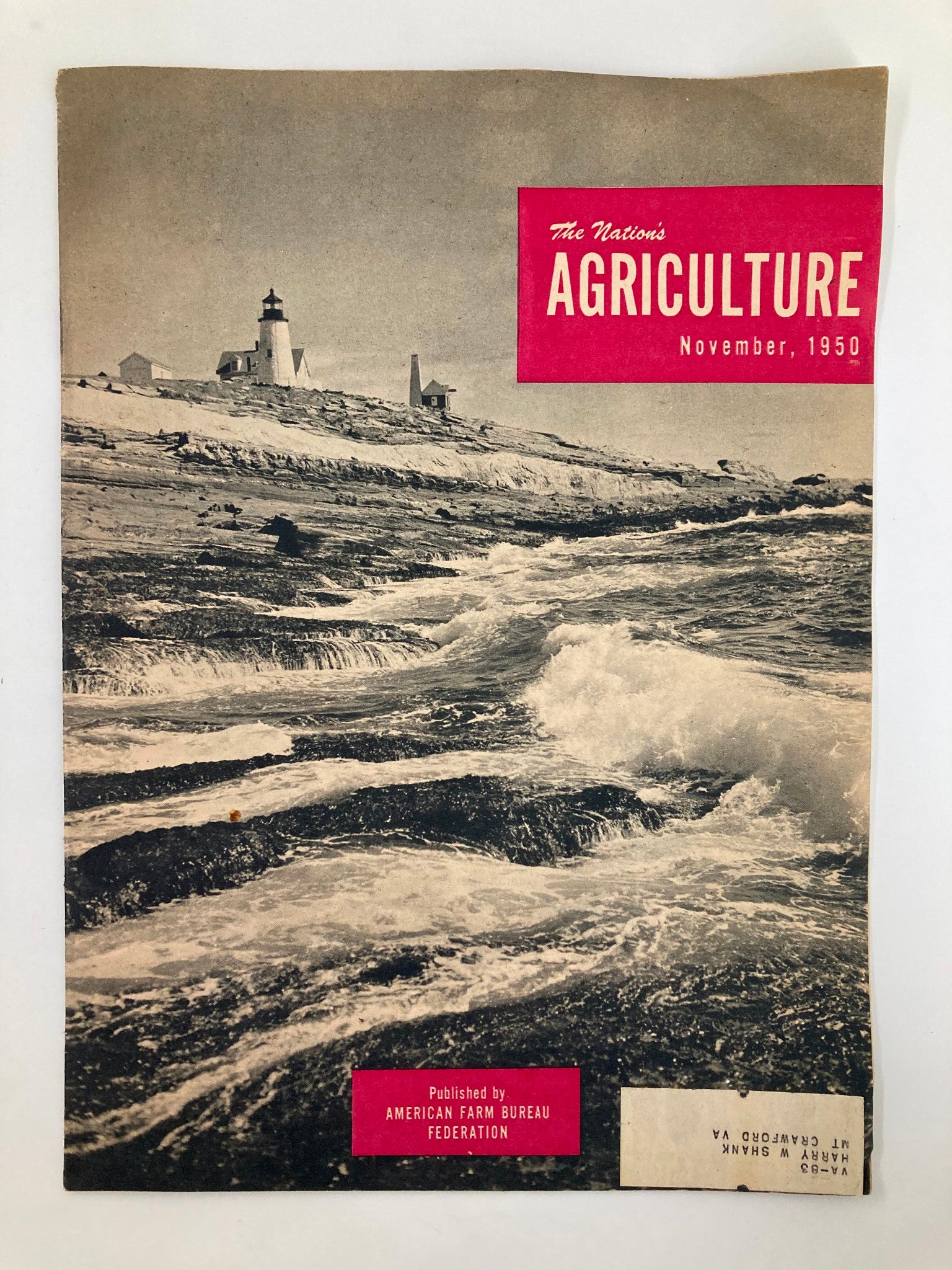 VTG The Nation's Agriculture Magazine November 1950 The Rock Bound Coast Maine