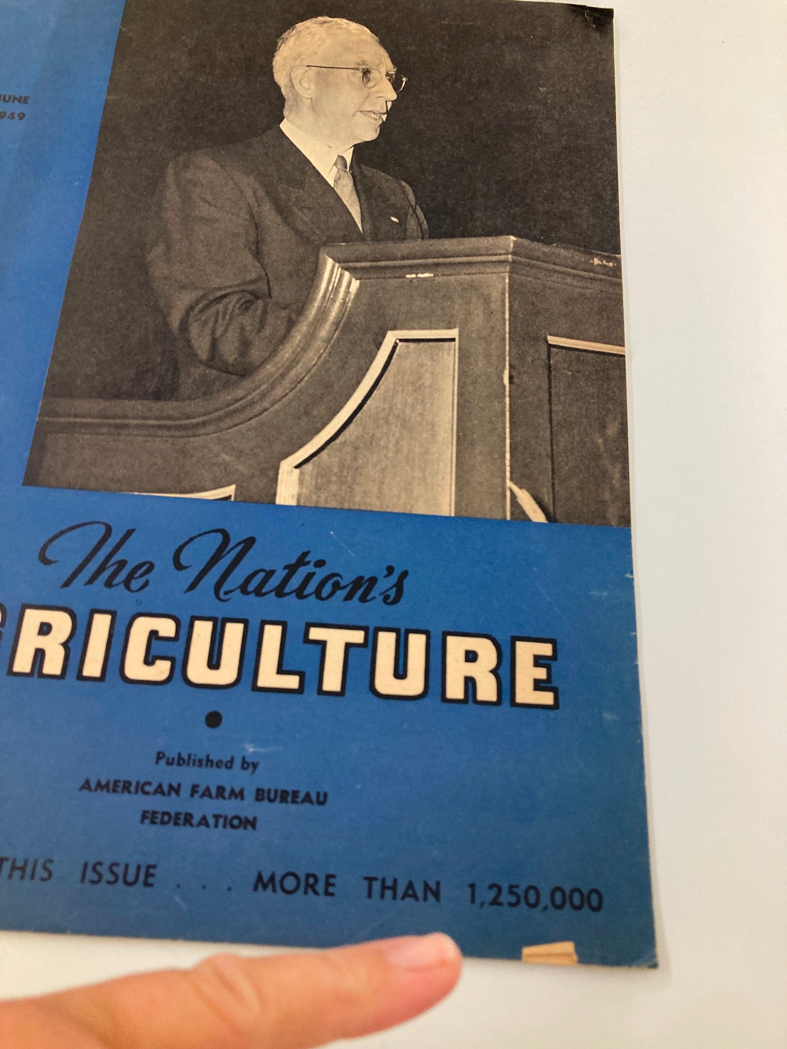 VTG The Nation's Agriculture Magazine June 1949 Wilfred Shaw Secretary A.F.B.F.