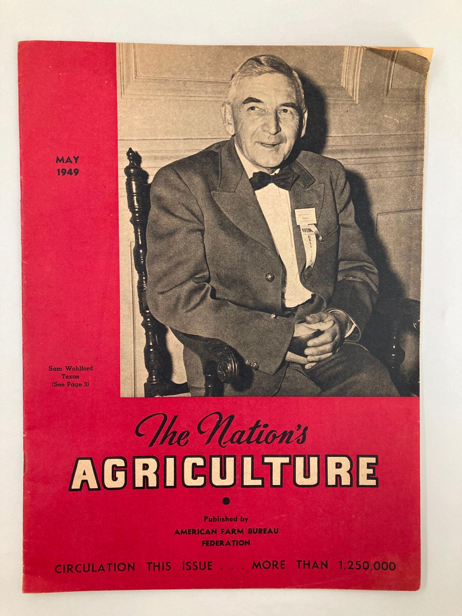 VTG The Nation's Agriculture Magazine May 1949 Sam Wohlford of Texas