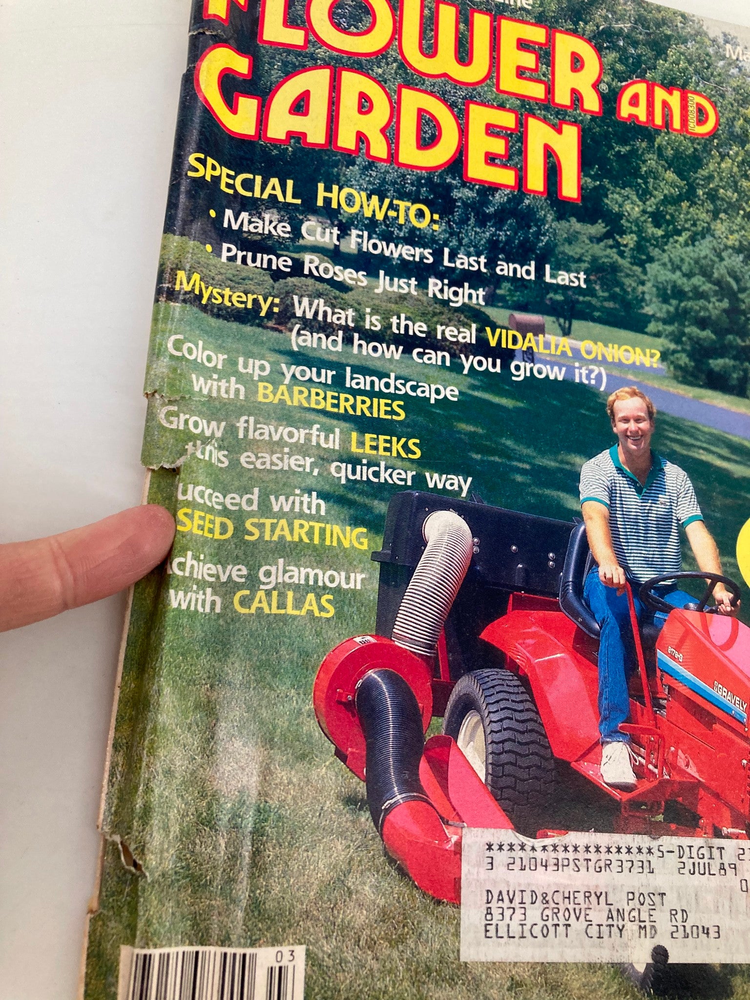 VTG Flower and Garden Magazine March 1987 Big Roundup of Lawn/Garden Tractors