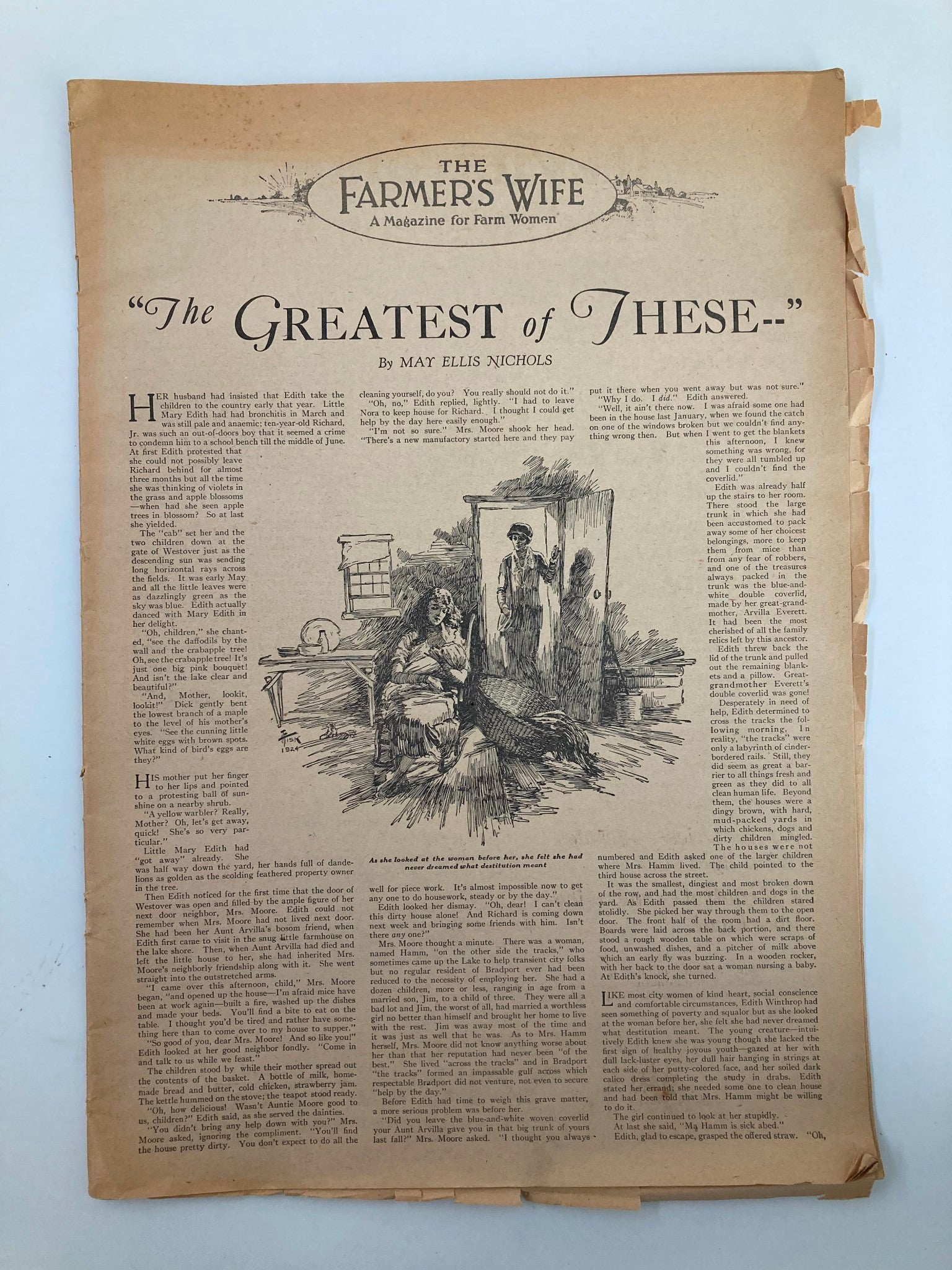 VTG The Farmer's Wife Magazine November 1925 The Greatest of These No Label