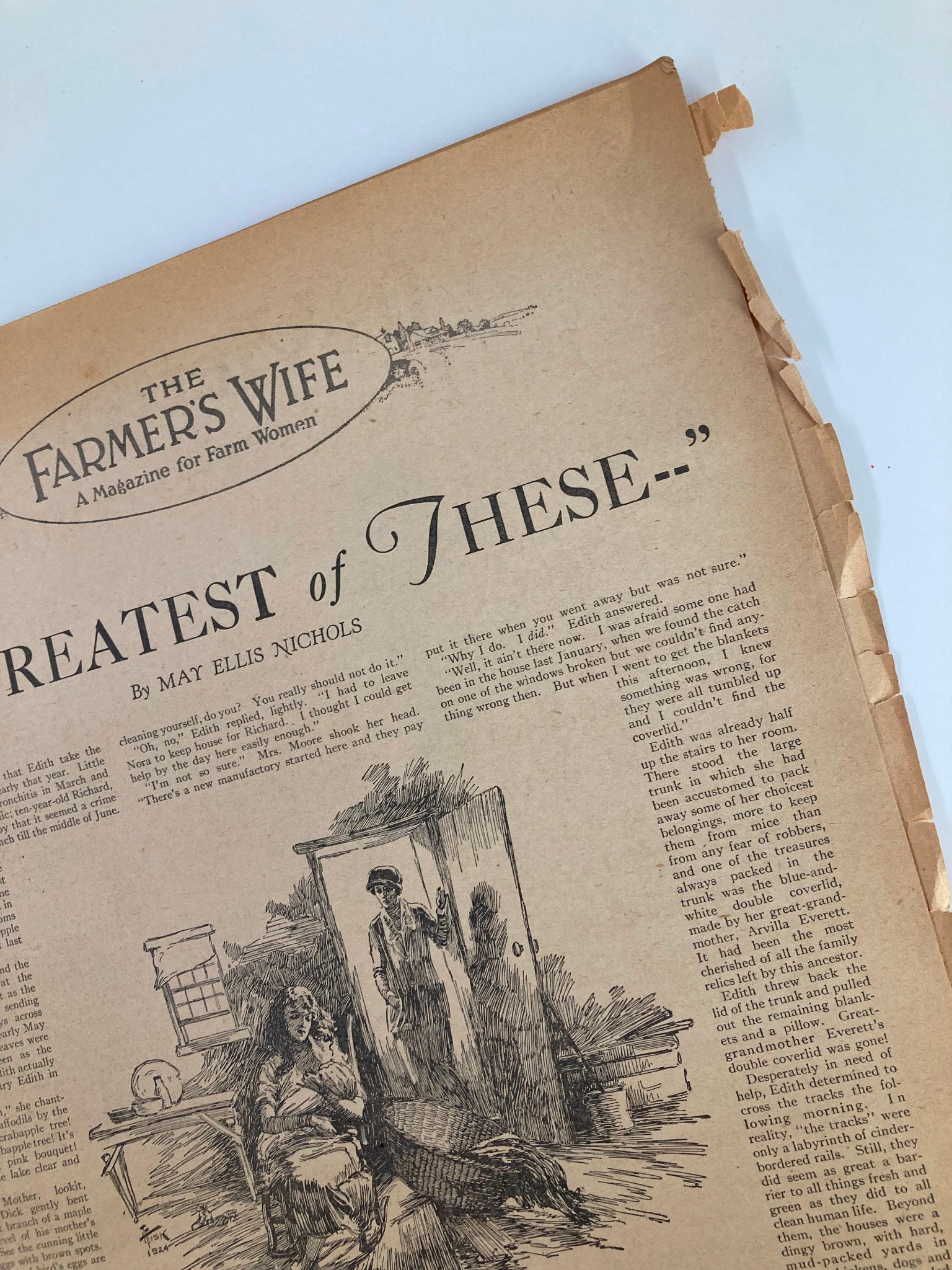 VTG The Farmer's Wife Magazine November 1925 The Greatest of These No Label