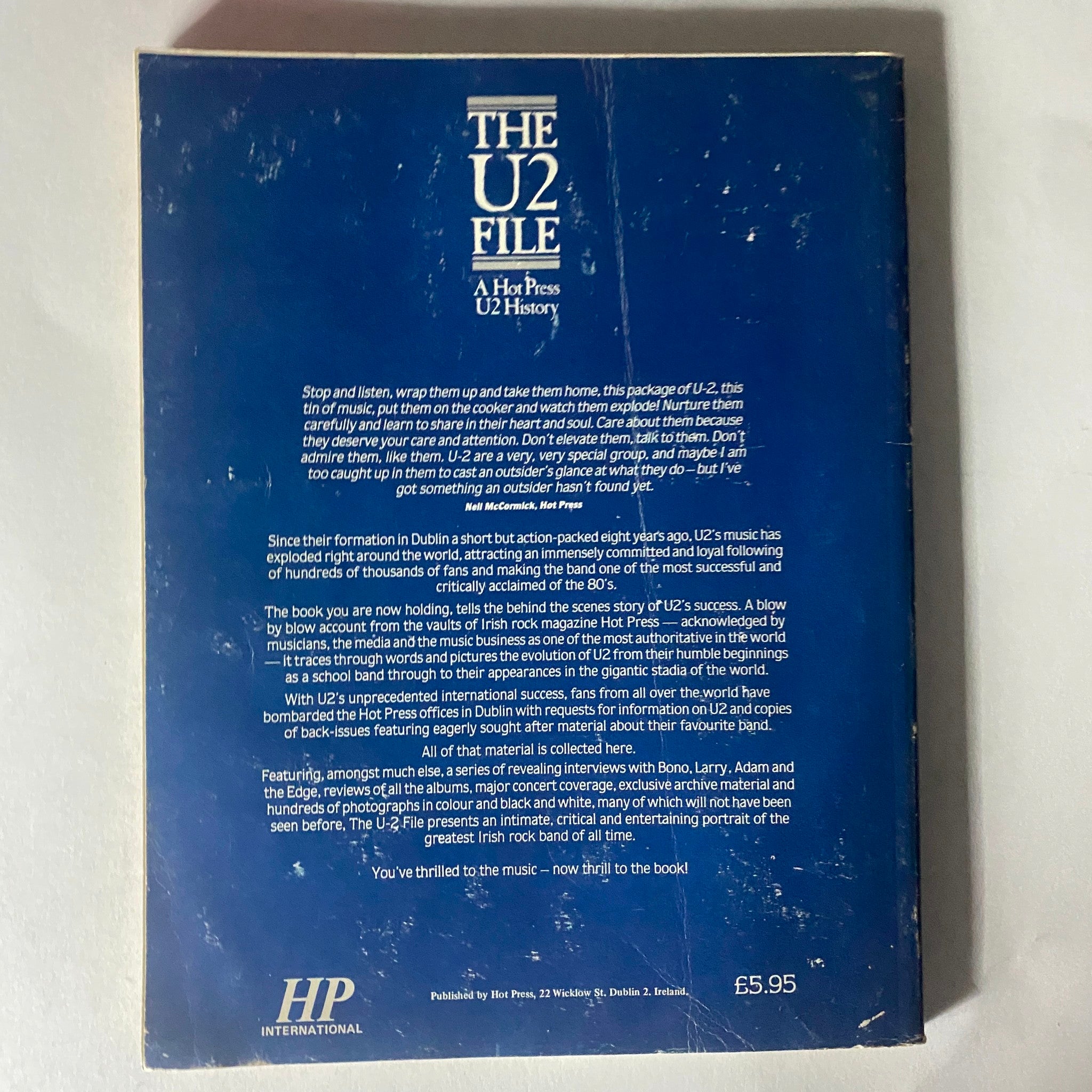 The U2 File: A Hot Press U2 History Edited by Niall Strokes, 1978-1985