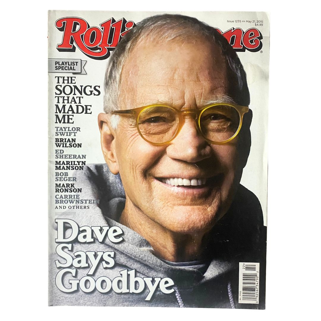 Rolling Stone Magazine May 21, 2015 Issue 1235 David Letterman No Label