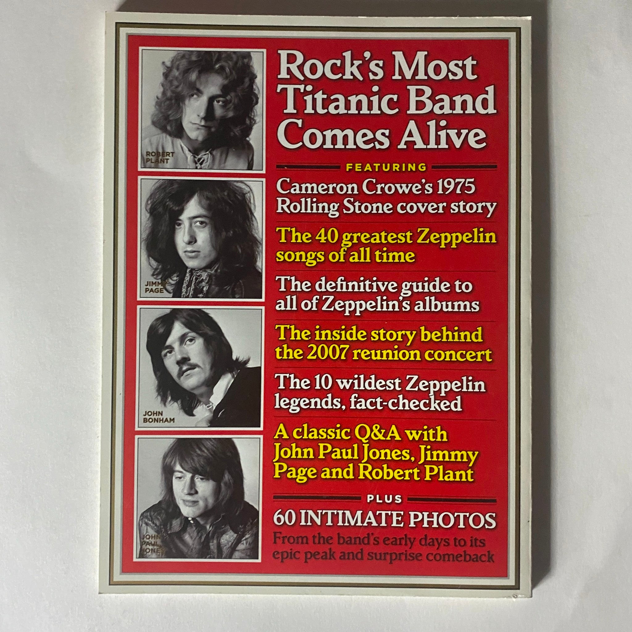 Rolling Stone Magazine January 2013 Led Zepellin Collectors Ed. No Label