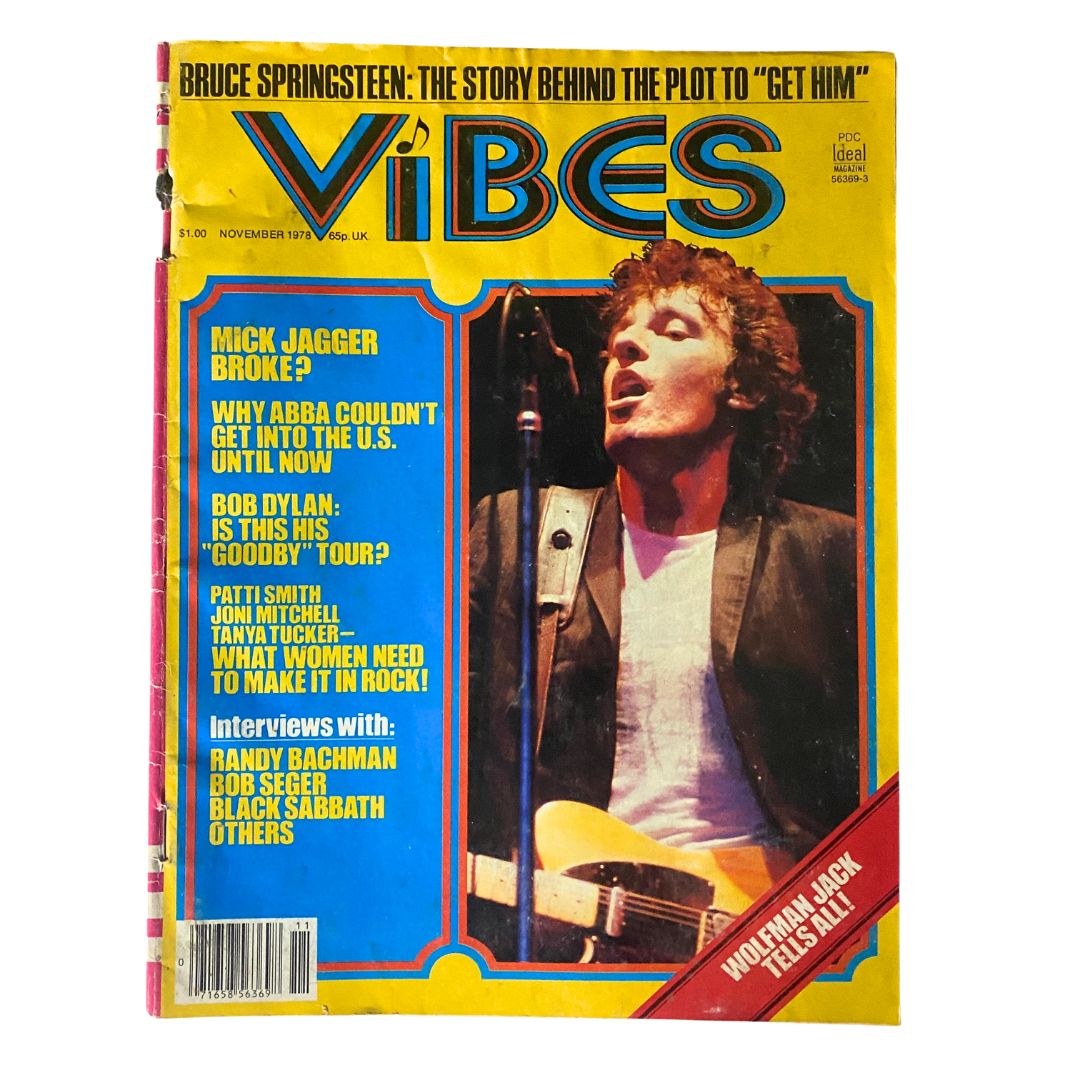 VTG Vibes Magazine November 1978 Wolfman Jack Cover, Mick Jagger No Label