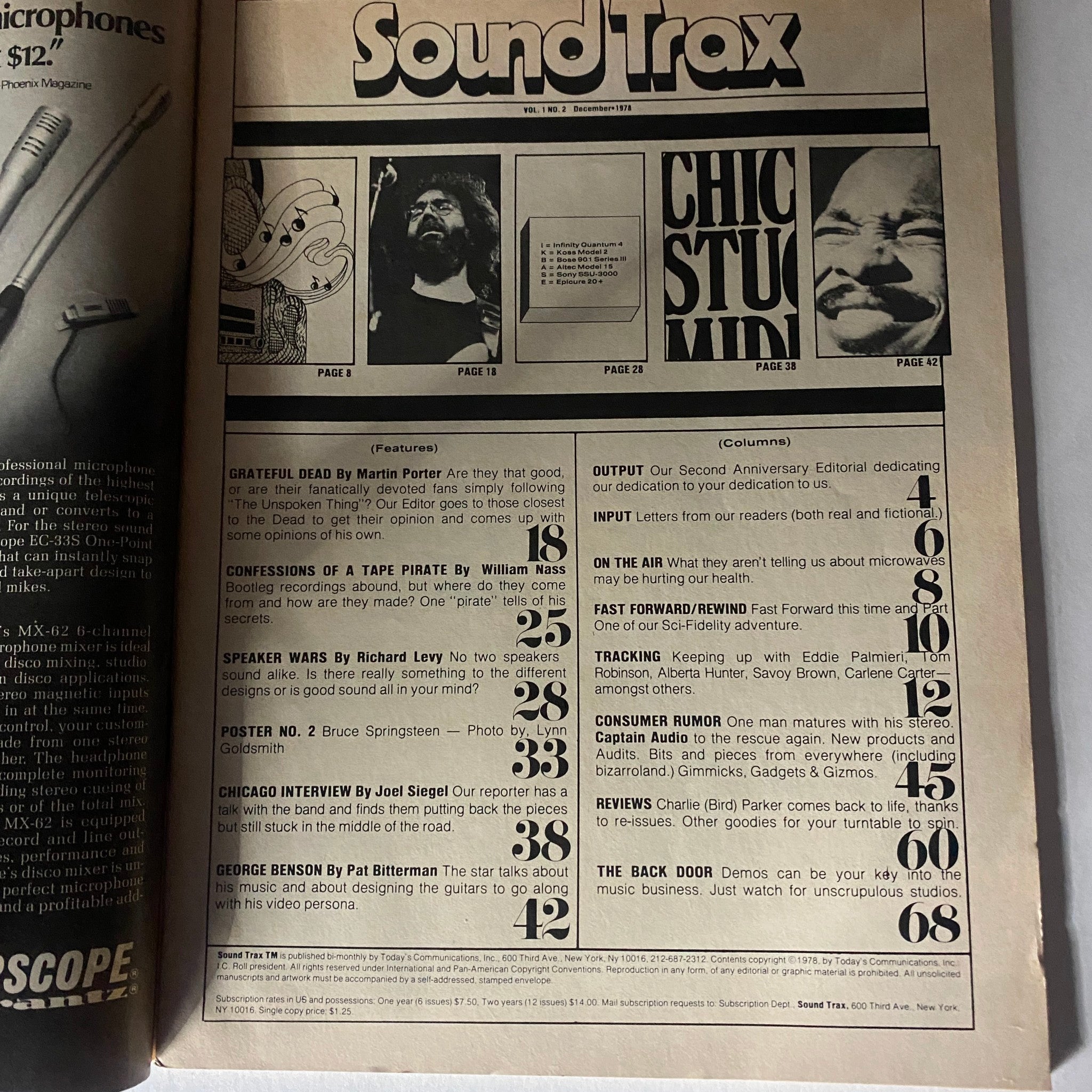 VTG Sound Trax Magazine December 1978 No. 2 George Benson No Label