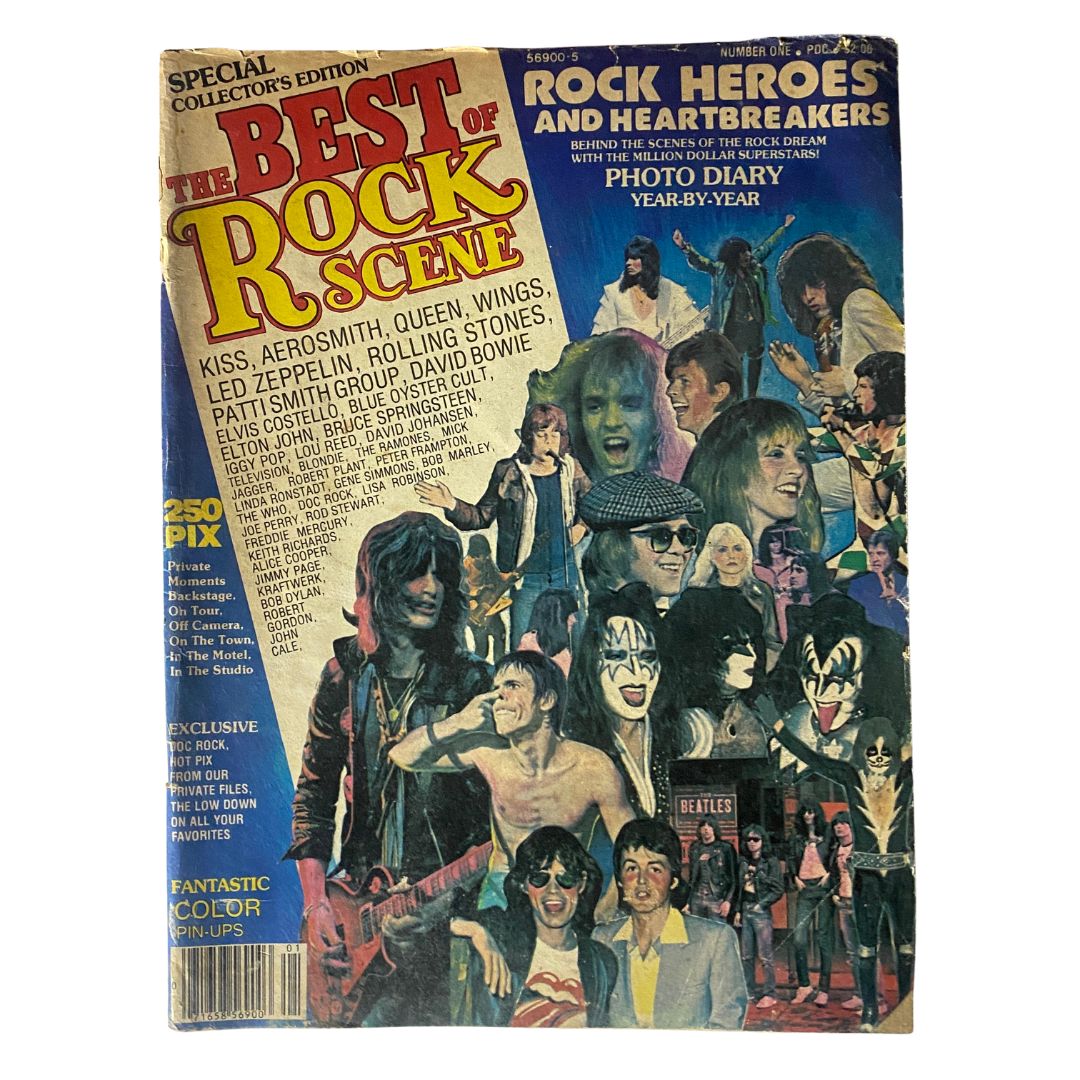 VTG The Best of Rock Scene Magazine July 1978 Kiss, Aerosmith No Label