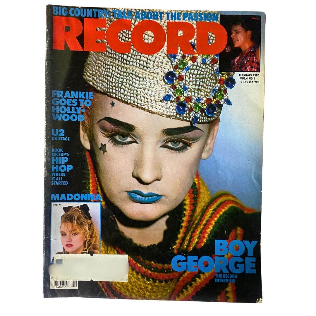 VTG Record Magazine February 1985 Vol 4 No. 4 Boy George and Madonna