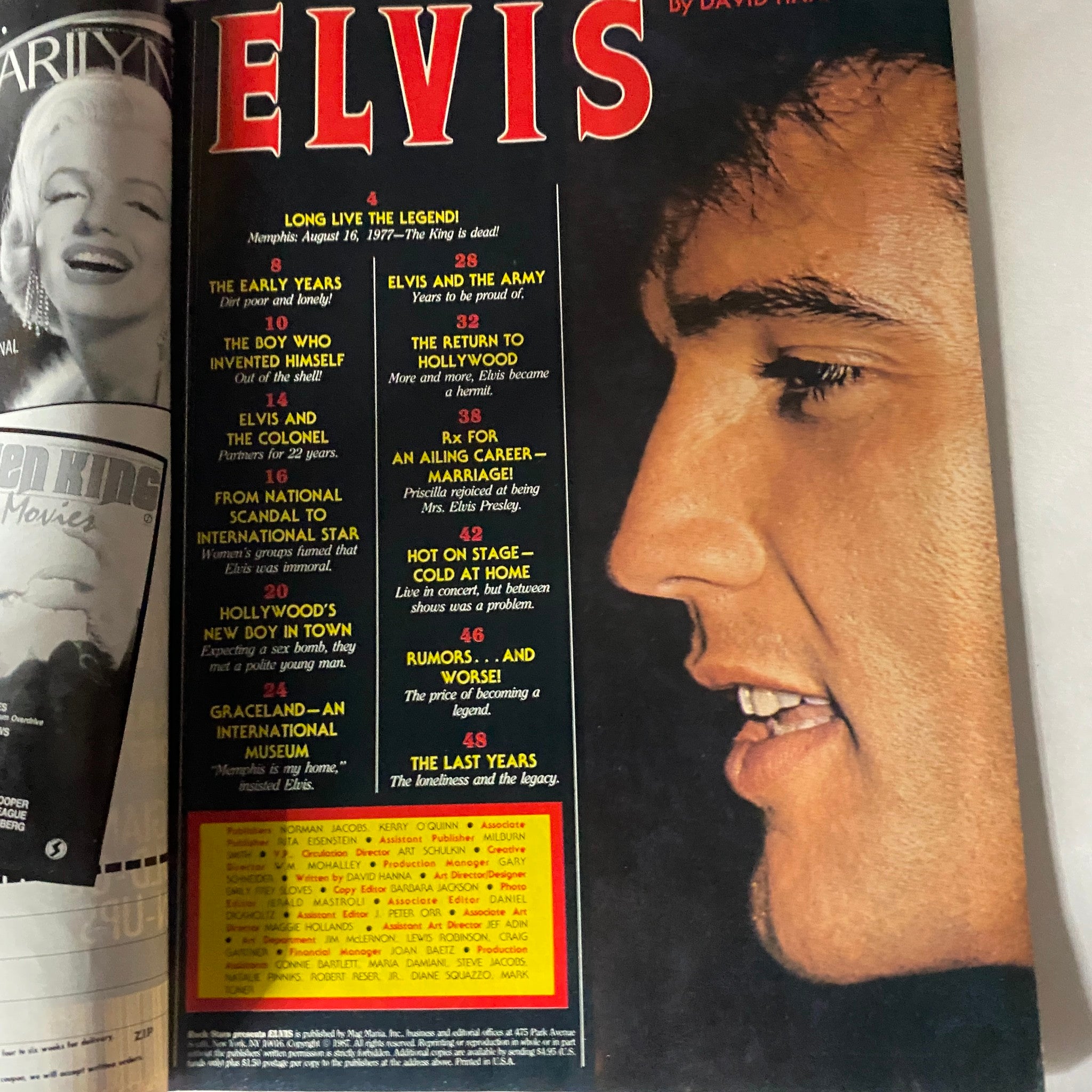 VTG Rock Stars Present 1987 Elvis Presley His Life, Films, Music No Label