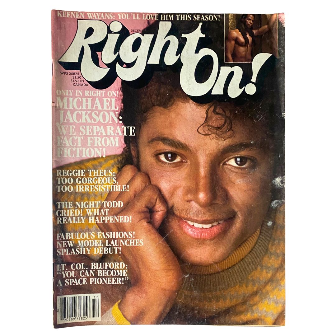 VTG Right On Magazine December 1983 Vol 14 No. 3 Michael Jackson No Label