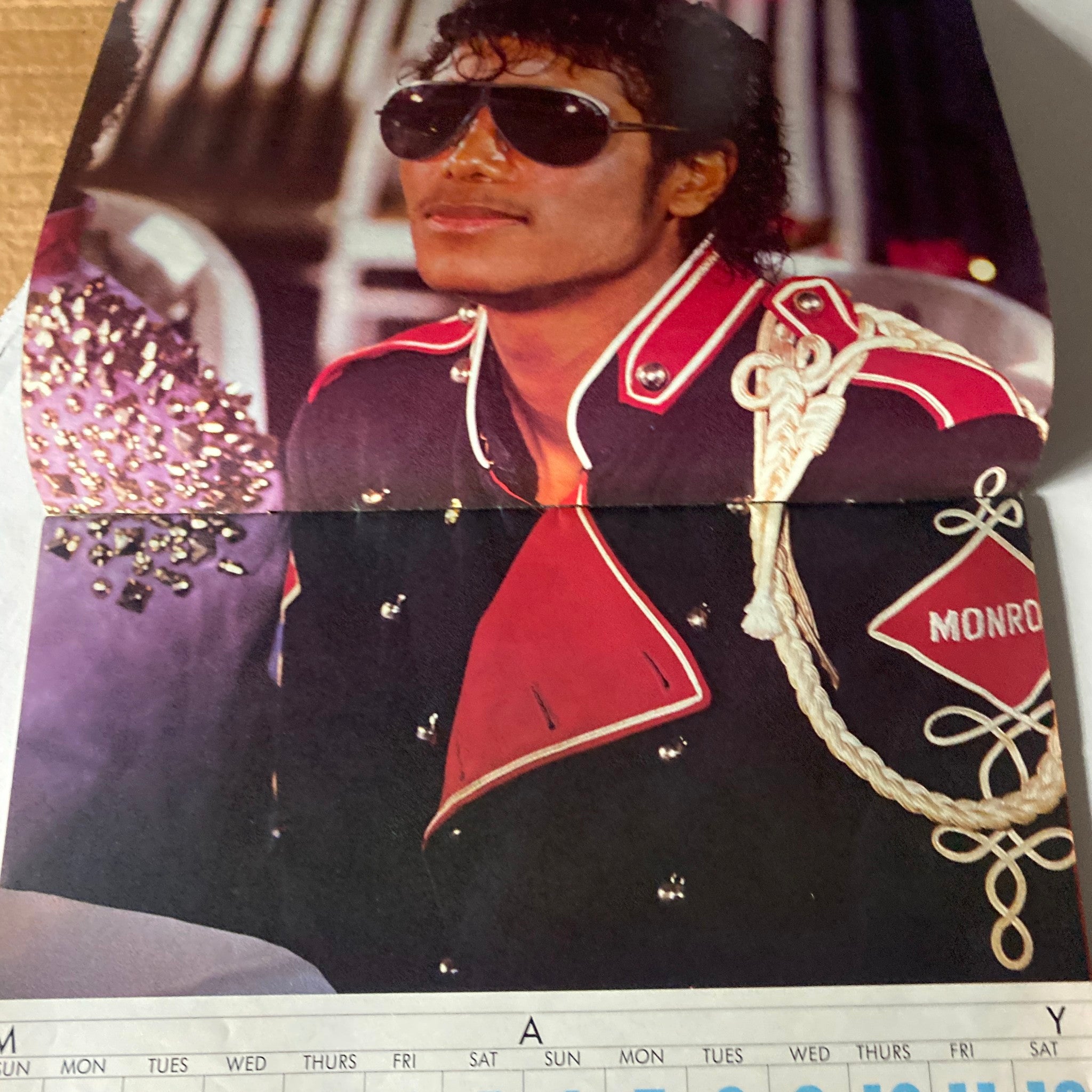 VTG Right On Magazine 1984-1985 Michael Jackson w Poster Calendar No Label