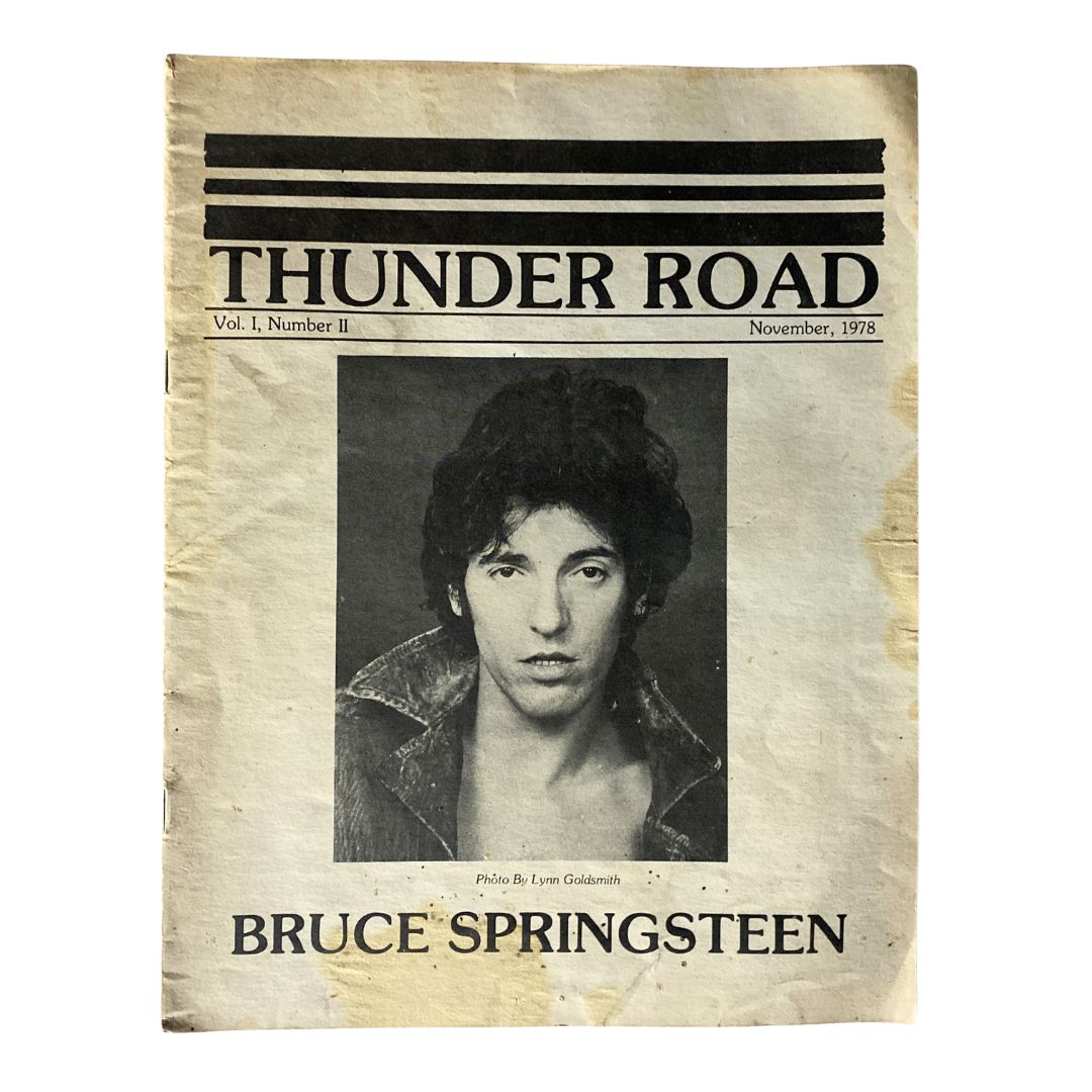 VTG Thunder Road Magazine November 1978 Vol 1 No. 2 Bruce Springsteen No Label