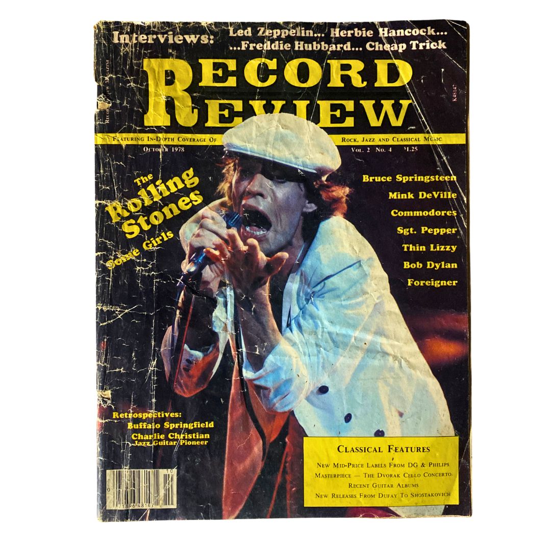 VTG Record Review Magazine October 1978 Mick Jagger GD Interior No Label