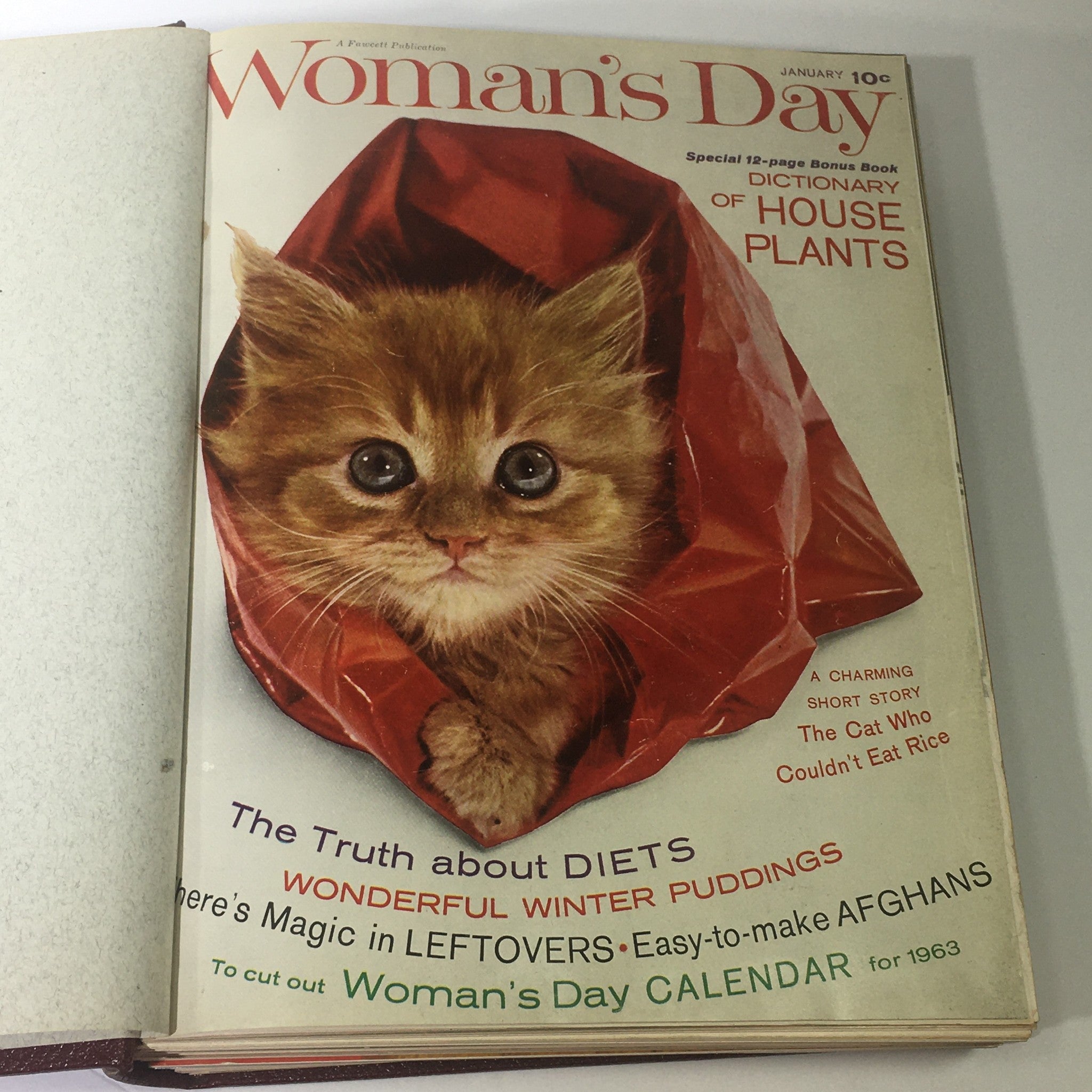 1963 Woman's Day Magazine Complete Year Round In One Book Compilation