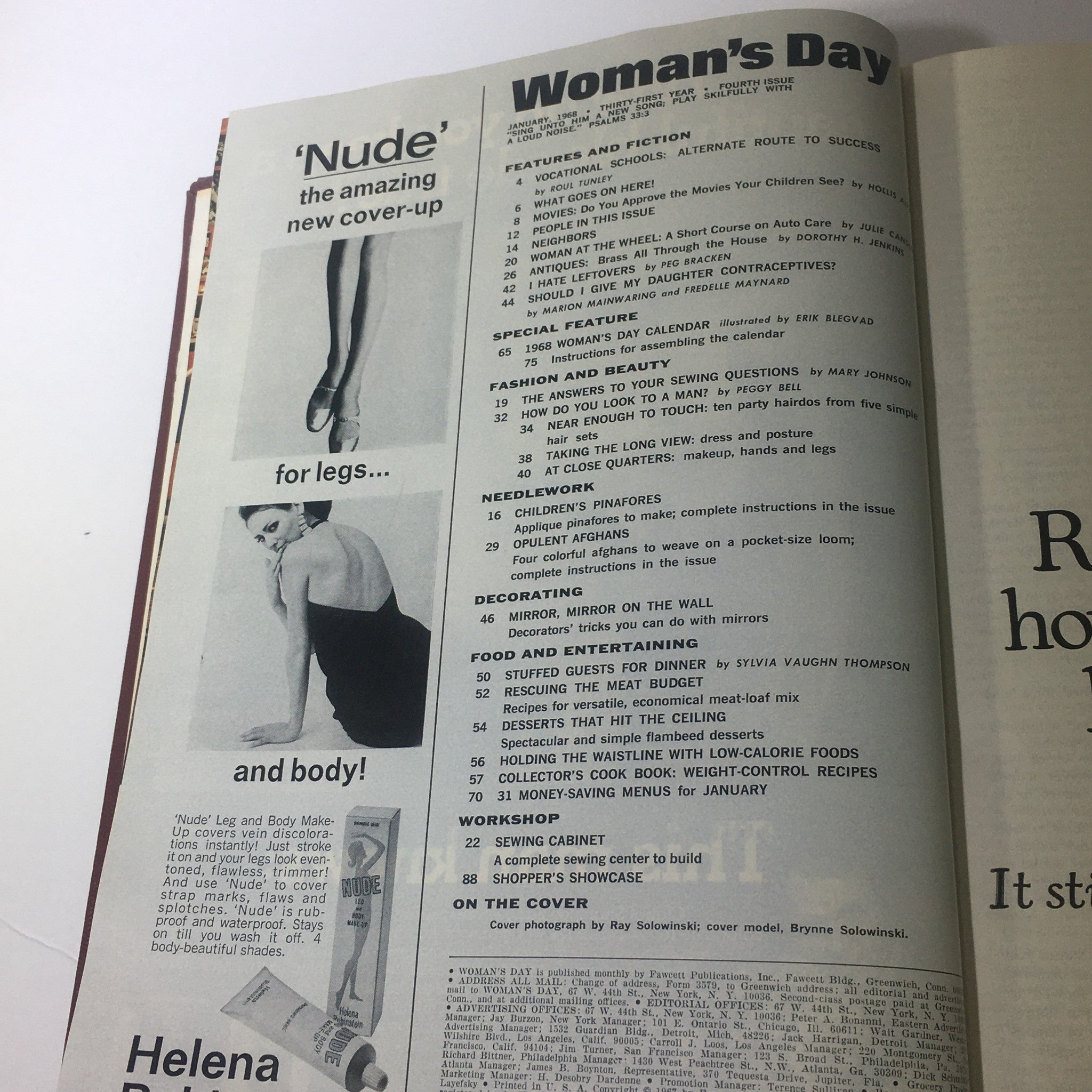 1968 Woman's Day Magazine Complete Year Round In One Book Compilation