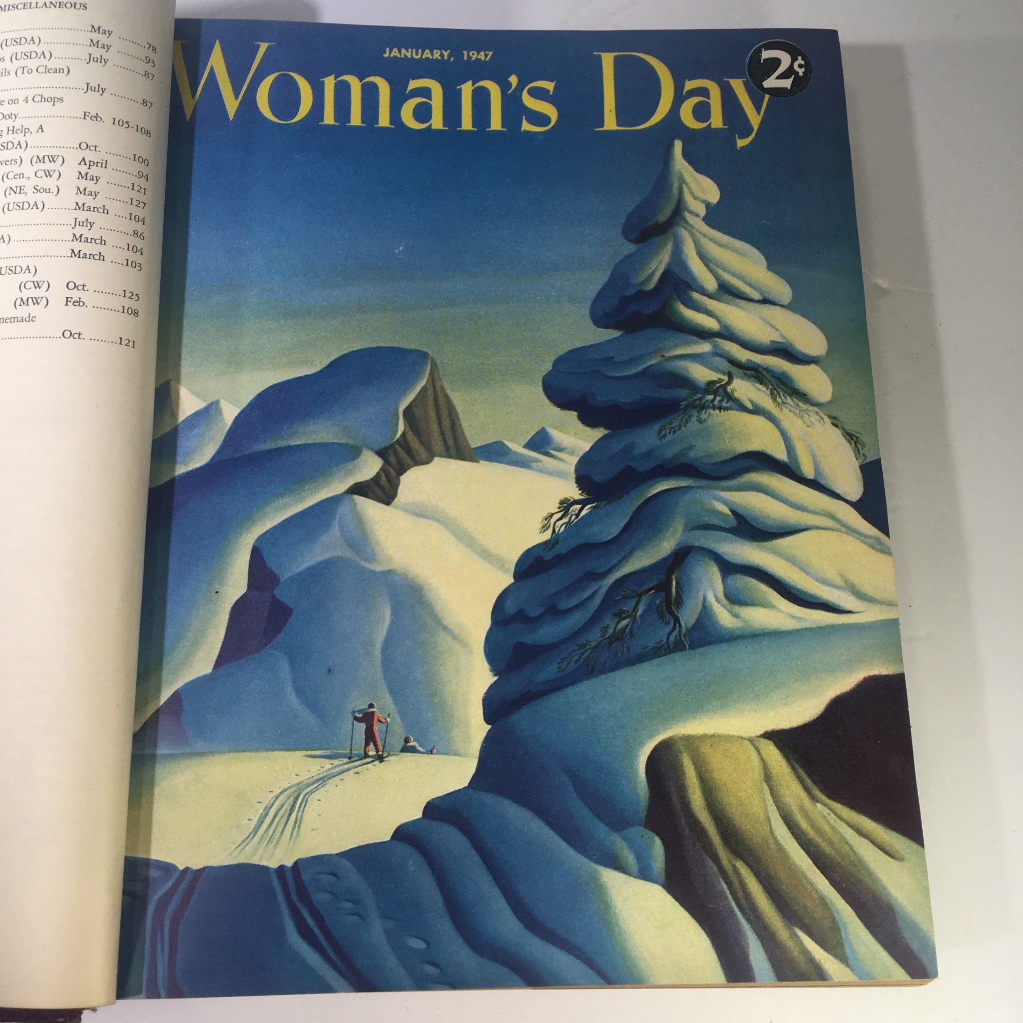 1947 Woman's Day Magazine Complete Year Round In One Book Compilation