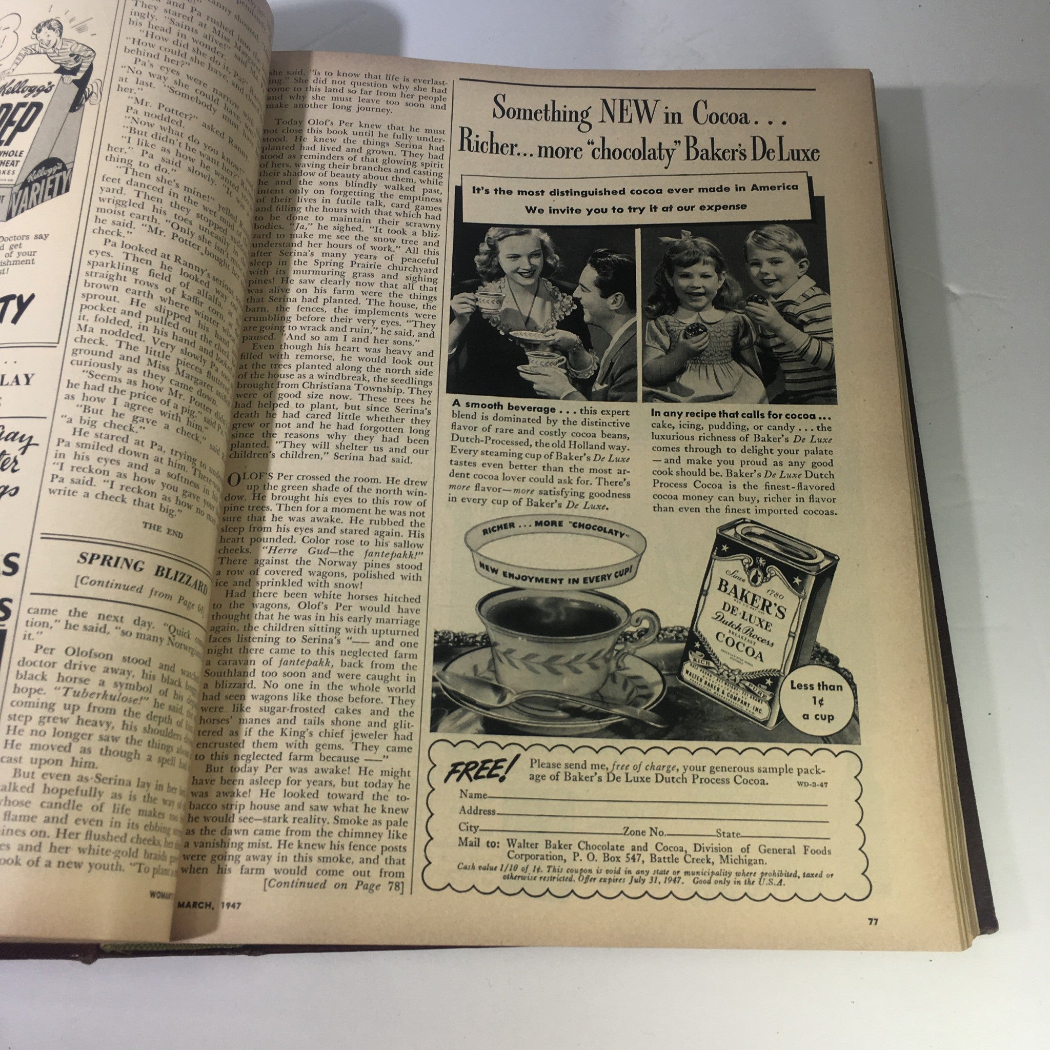 1947 Woman's Day Magazine Complete Year Round In One Book Compilation