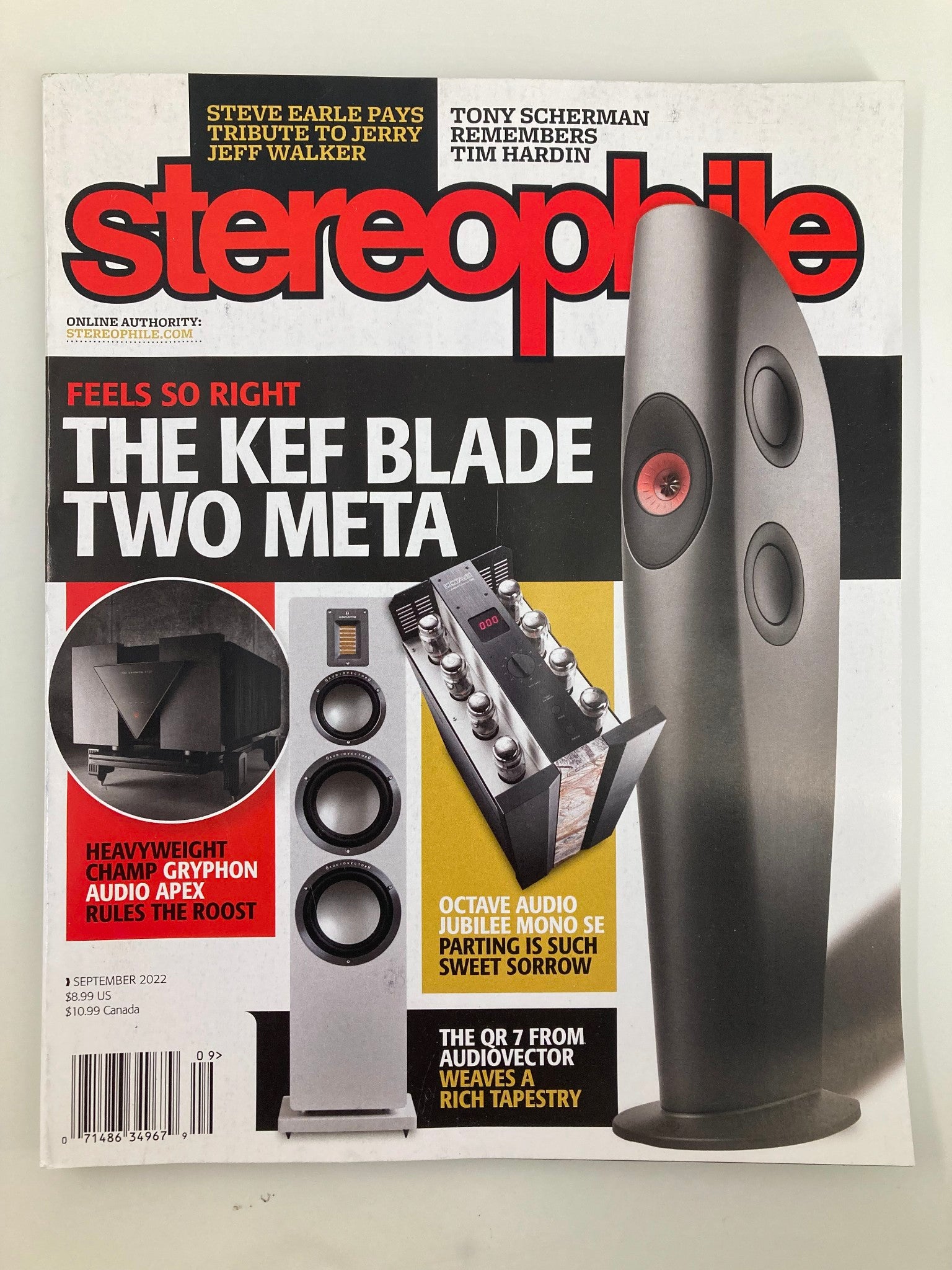 Stereophile Magazine September 2022 The Kef Blade Two Meta No Label