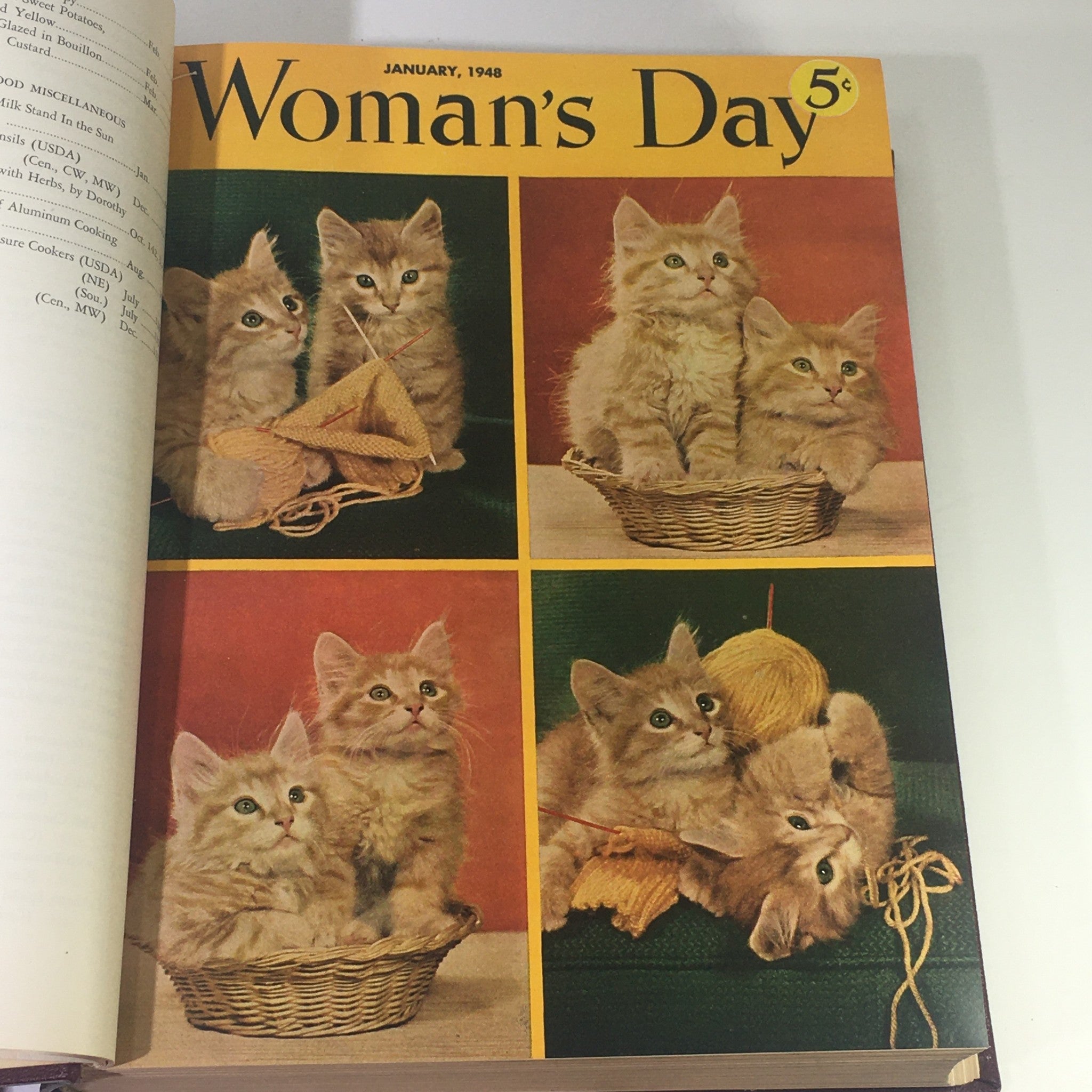 1948 Woman's Day Magazine Complete Year Round In One Book Compilation