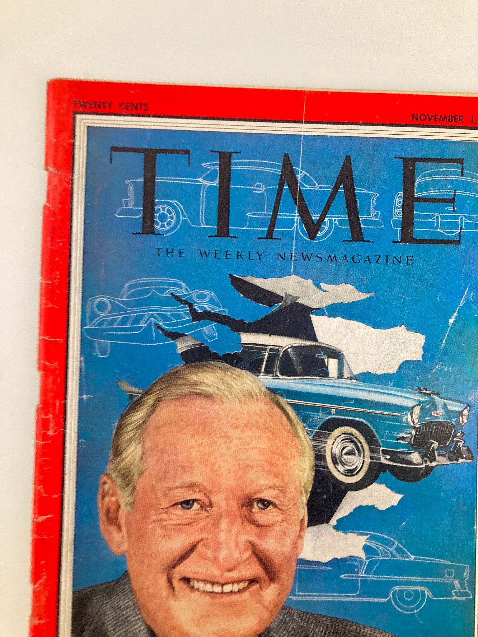 VTG Time Magazine November 1 1954 General Motors' Harlow Curtice No Label