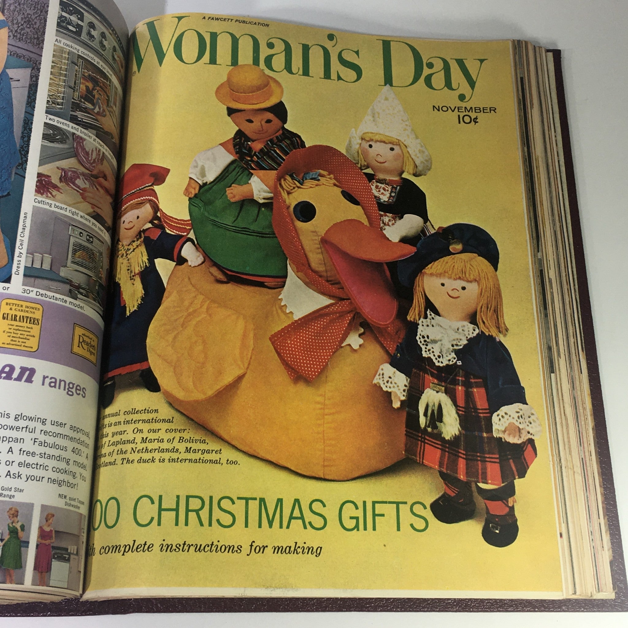 1962 Woman's Day Magazine Complete Year Round In One Book Compilation