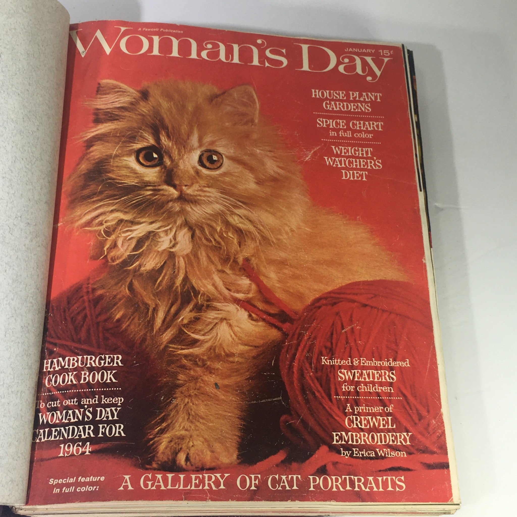 1964 Woman's Day Magazine Complete Year Round In One Book Compilation