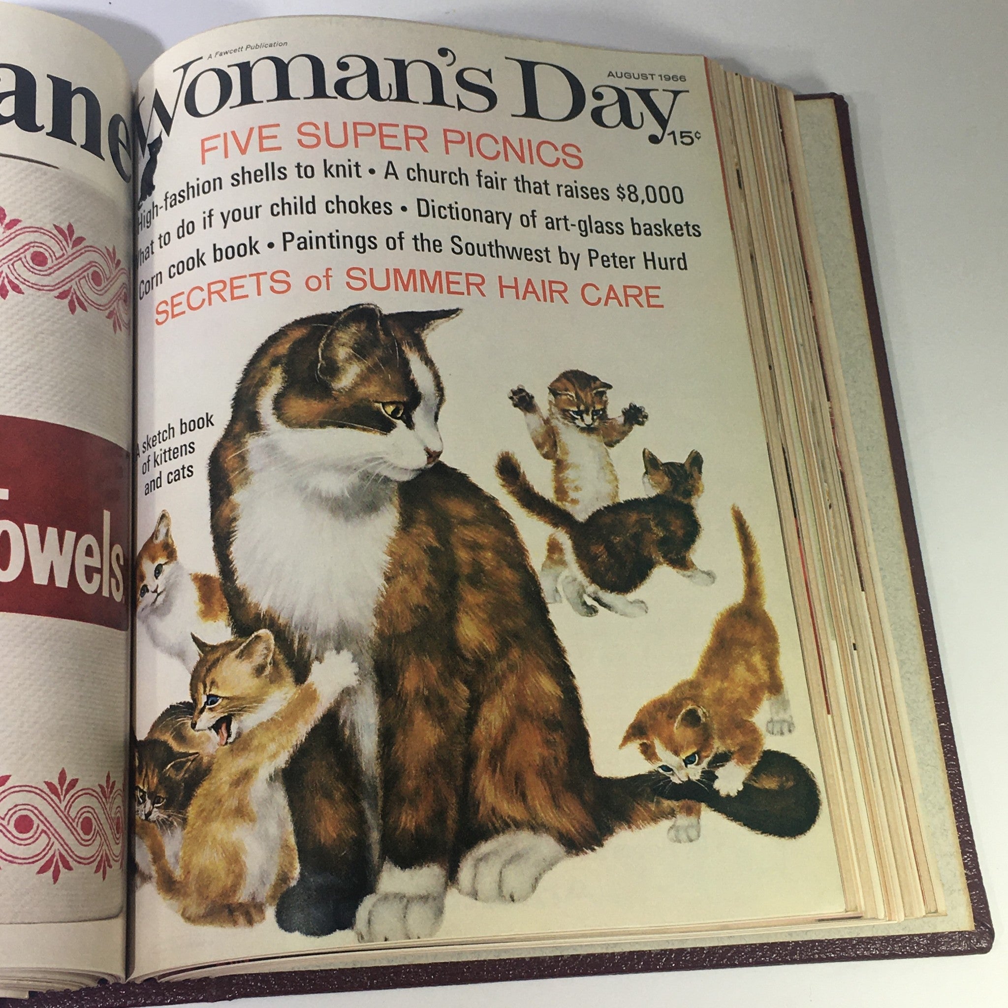 1966 Woman's Day Magazine Complete Year Round In One Book Compilation