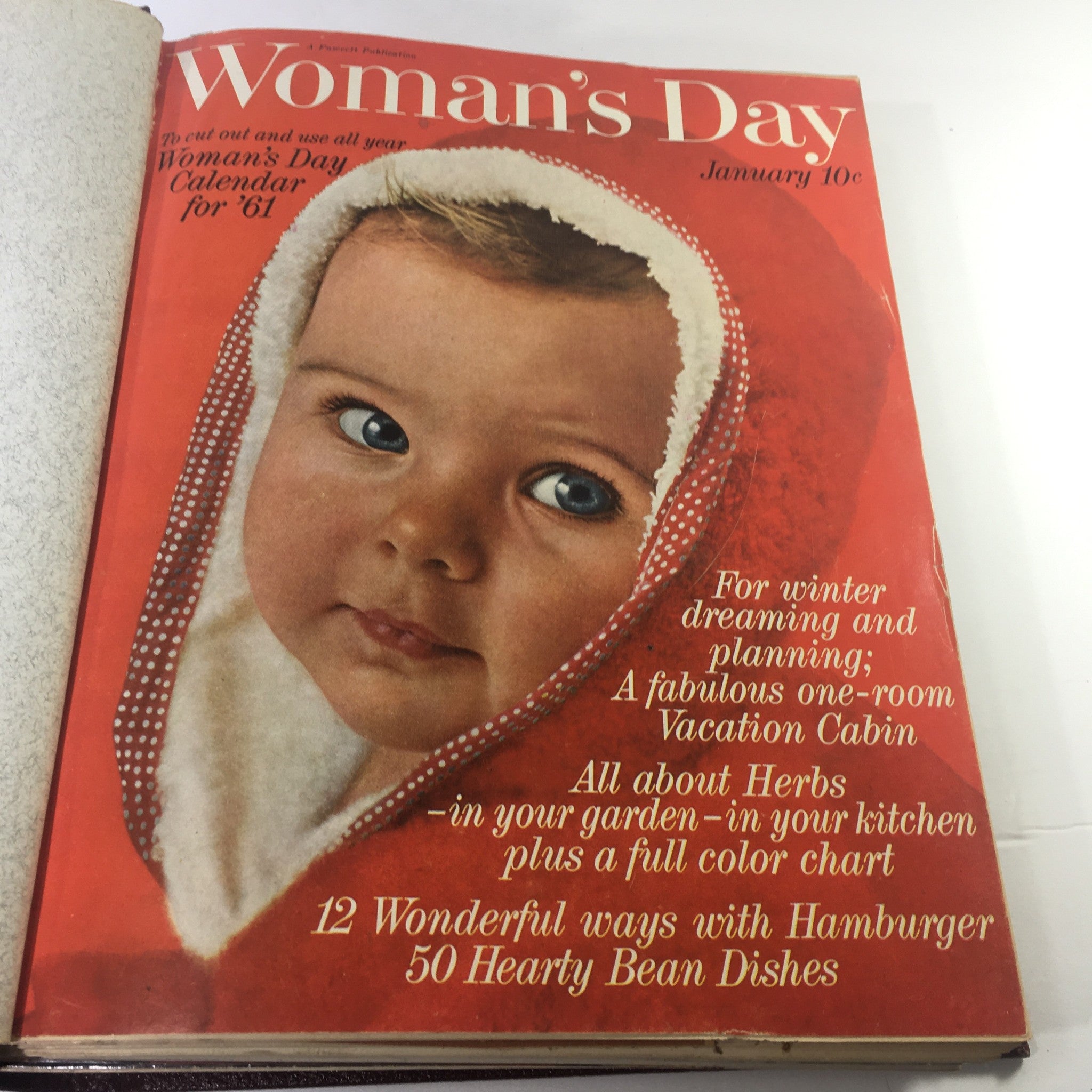 1961 Woman's Day Magazine Complete Year Round In One Book Compilation