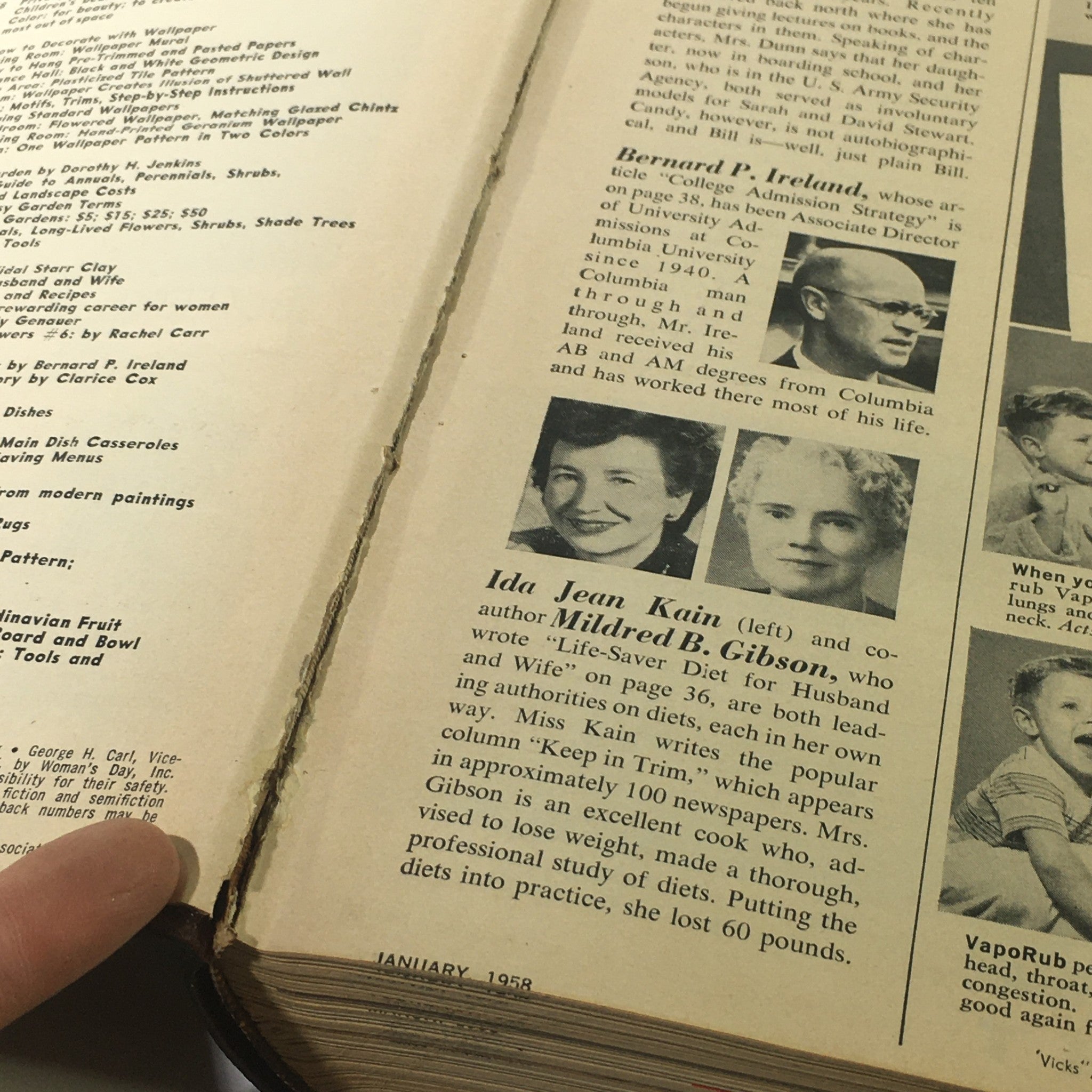 1958 Woman's Day Magazine Complete Year Round In One Book Compilation